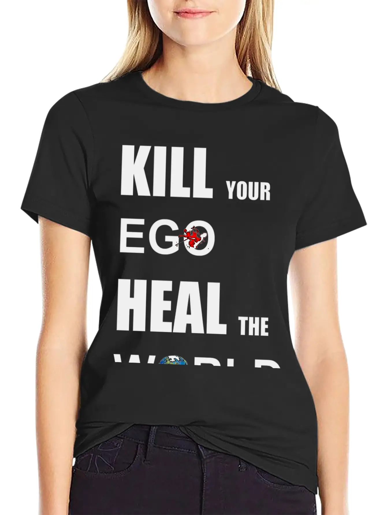Kill Your Ego Lightweight Cotton T-Shirt – Daily Comfort Graphic Shirt