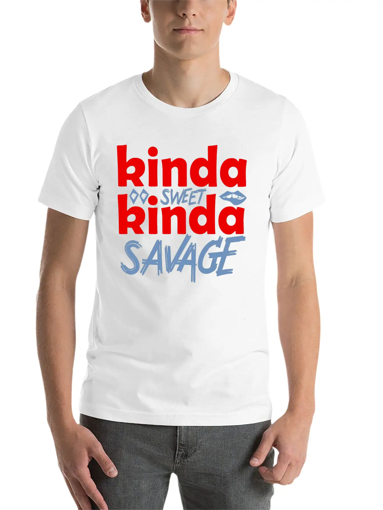 Kinda Sweet Kinda Savage Basic Graphic T-Shirt – Daily Comfort In Soft Cotton
