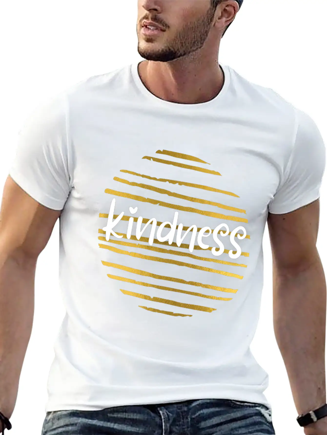Kindness Is Golden Relaxed Everyday Tee – Lightweight And Durable Cotton