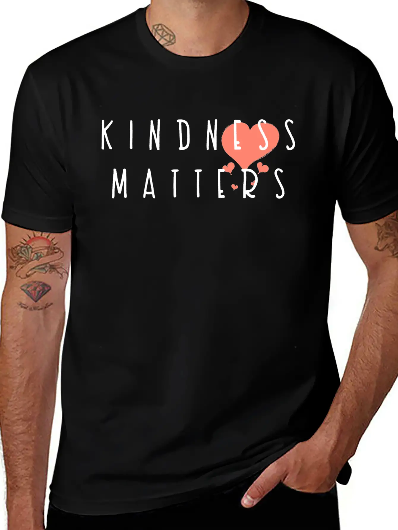 Kindness Matters Basic Graphic T-Shirt – Daily Comfort In Soft Cotton