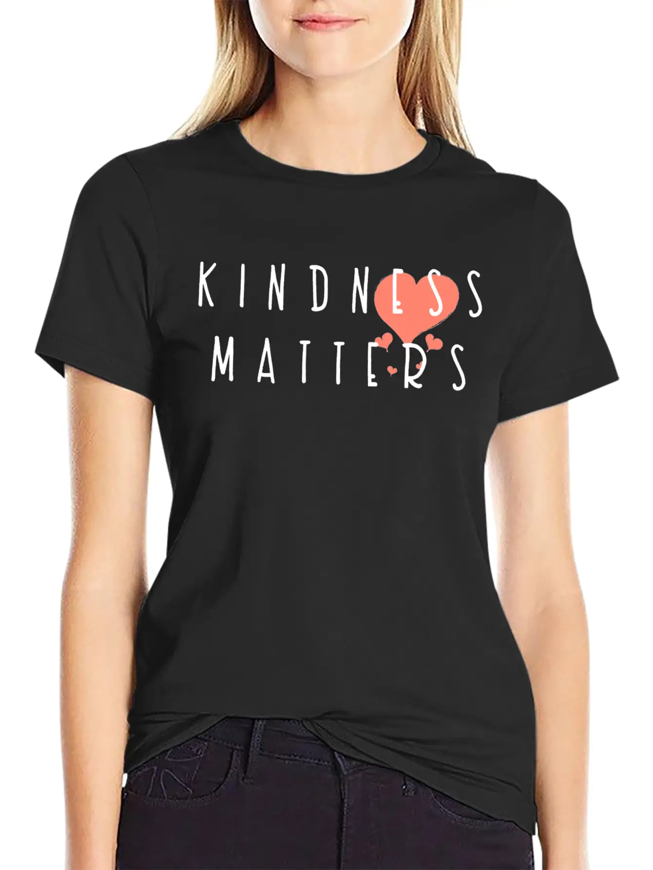 Kindness Matters Basic Graphic T-Shirt – Daily Comfort In Soft Cotton