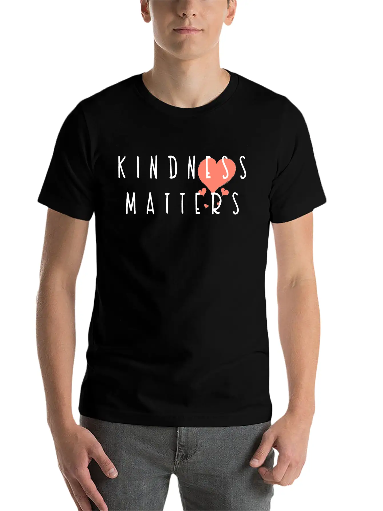 Kindness Matters Basic Graphic T-Shirt – Daily Comfort In Soft Cotton