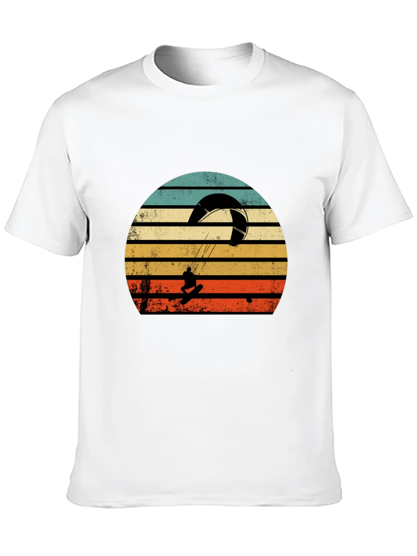 Kite Surfing Wind Sailing Wake Boarding Ocean Gift Simple Everyday Graphic Tee – Lightweight Summer Wear