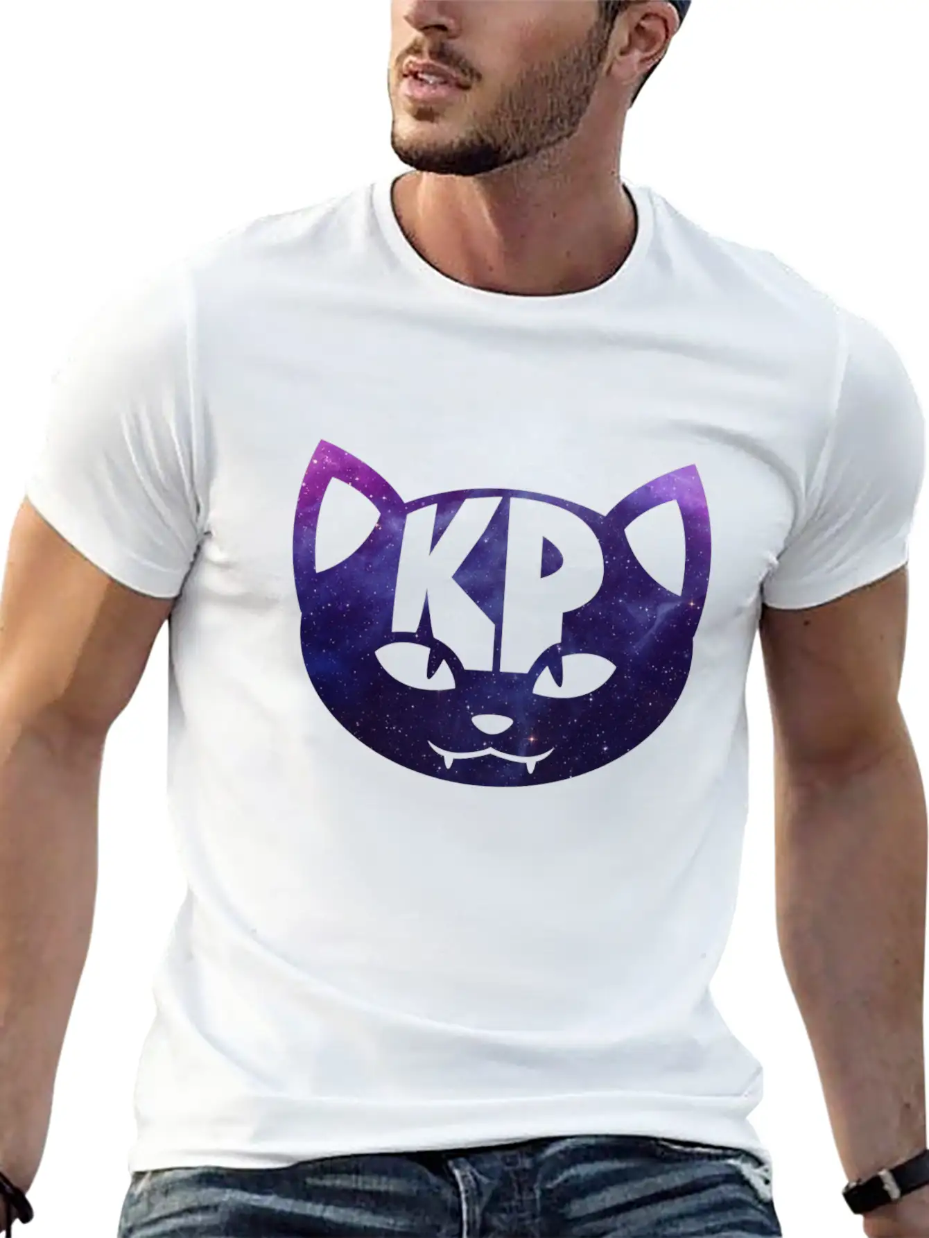 KP Cat Galaxy Kids Hoodie Stylish Everyday T-Shirt – Unisex Basic Cotton Tee