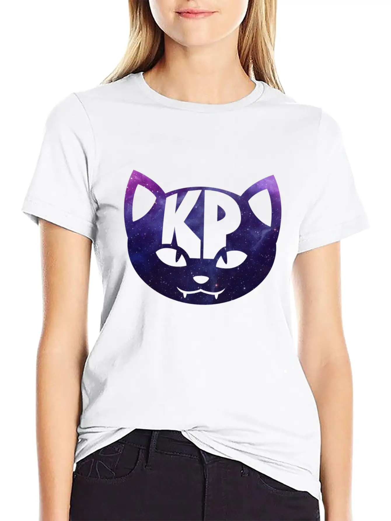 KP Cat Galaxy Kids Hoodie Stylish Everyday T-Shirt – Unisex Basic Cotton Tee