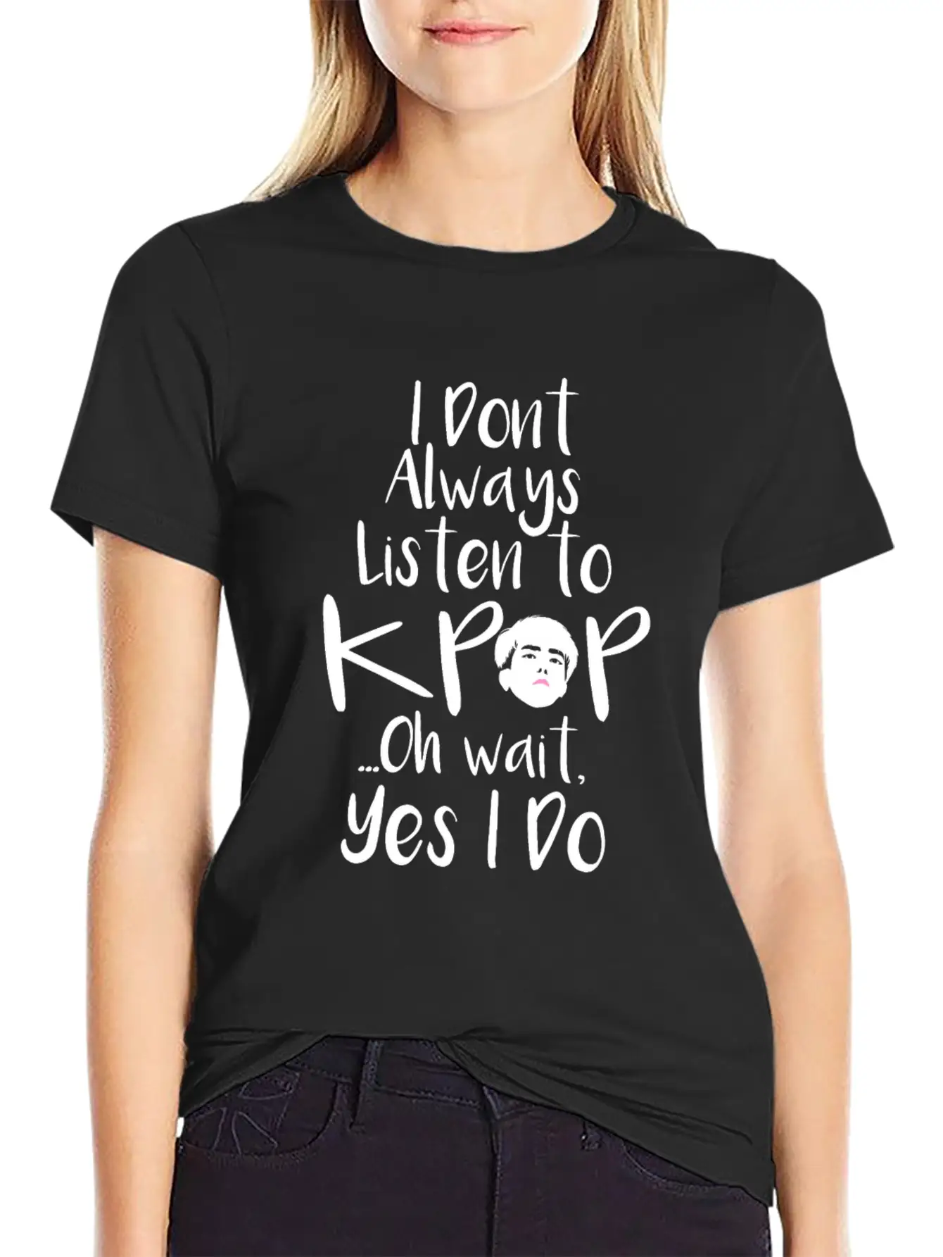 KPop K-pop Saying Stylish Everyday T-Shirt – Unisex Basic Cotton Tee