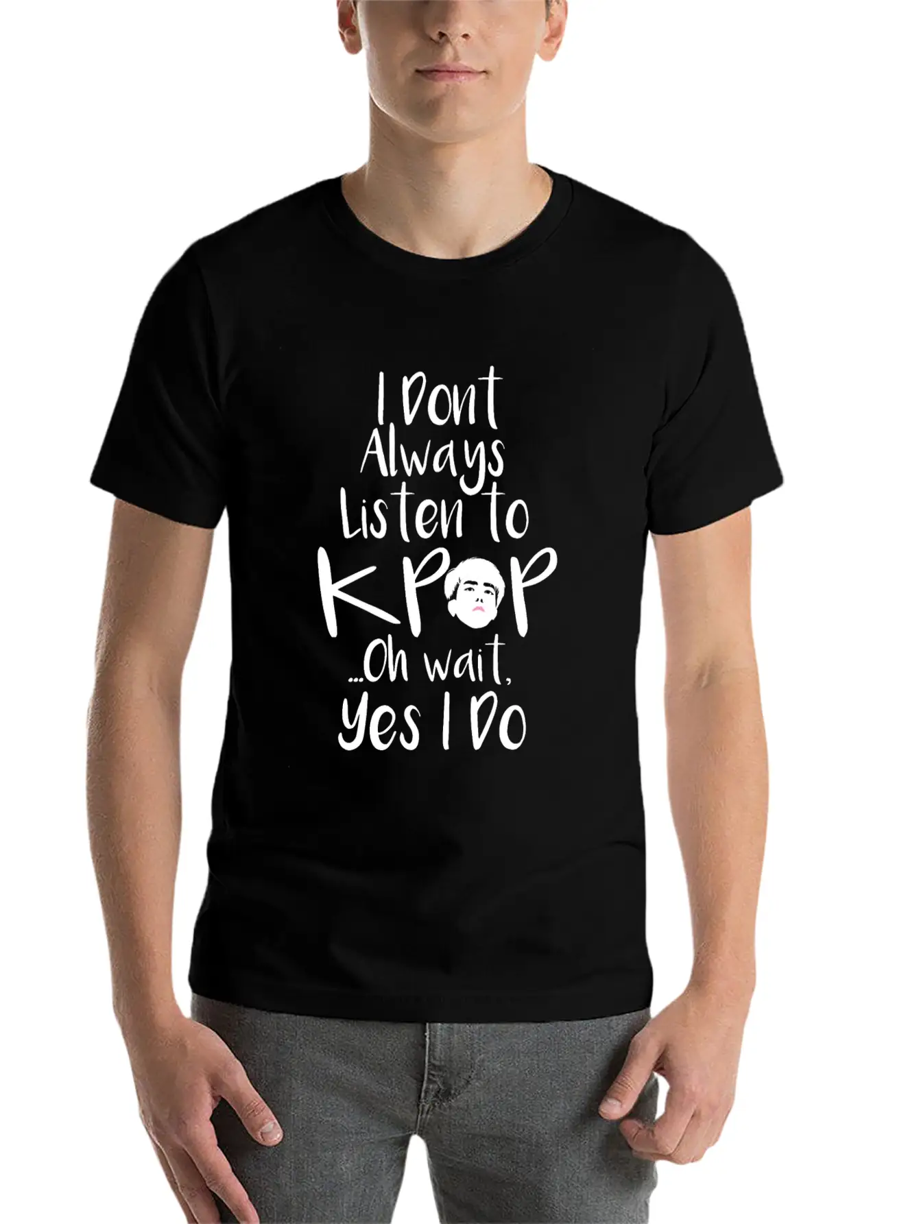 KPop K-pop Saying Stylish Everyday T-Shirt – Unisex Basic Cotton Tee