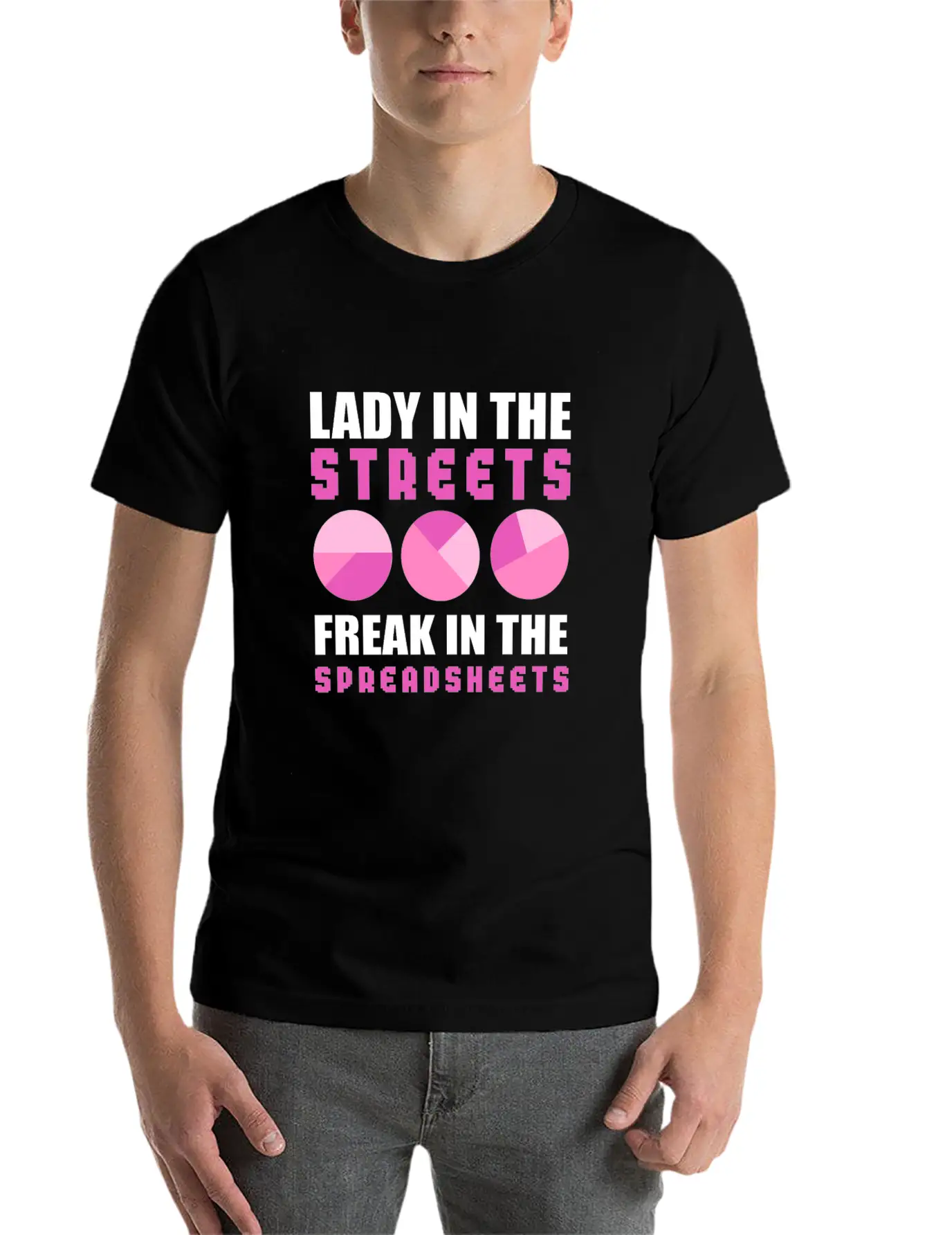 Lady In The Streets - Freak In The Spreadsheets - Unisex Cotton Tee – Relaxed Fit For Any Occasion