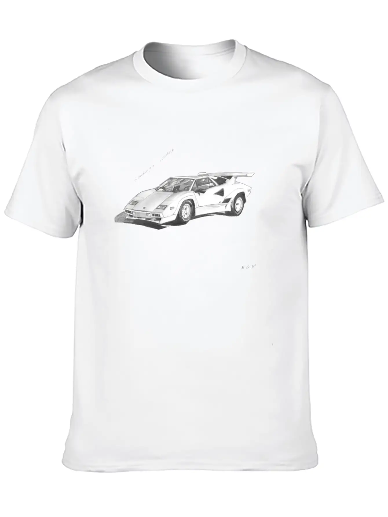 Lamborghini Countach Stylish Everyday T-Shirt – Unisex Basic Cotton Tee