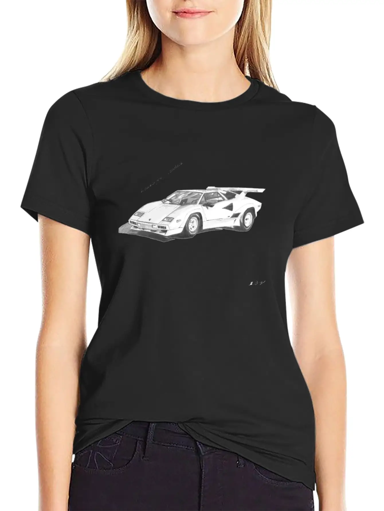 Lamborghini Countach Stylish Everyday T-Shirt – Unisex Basic Cotton Tee
