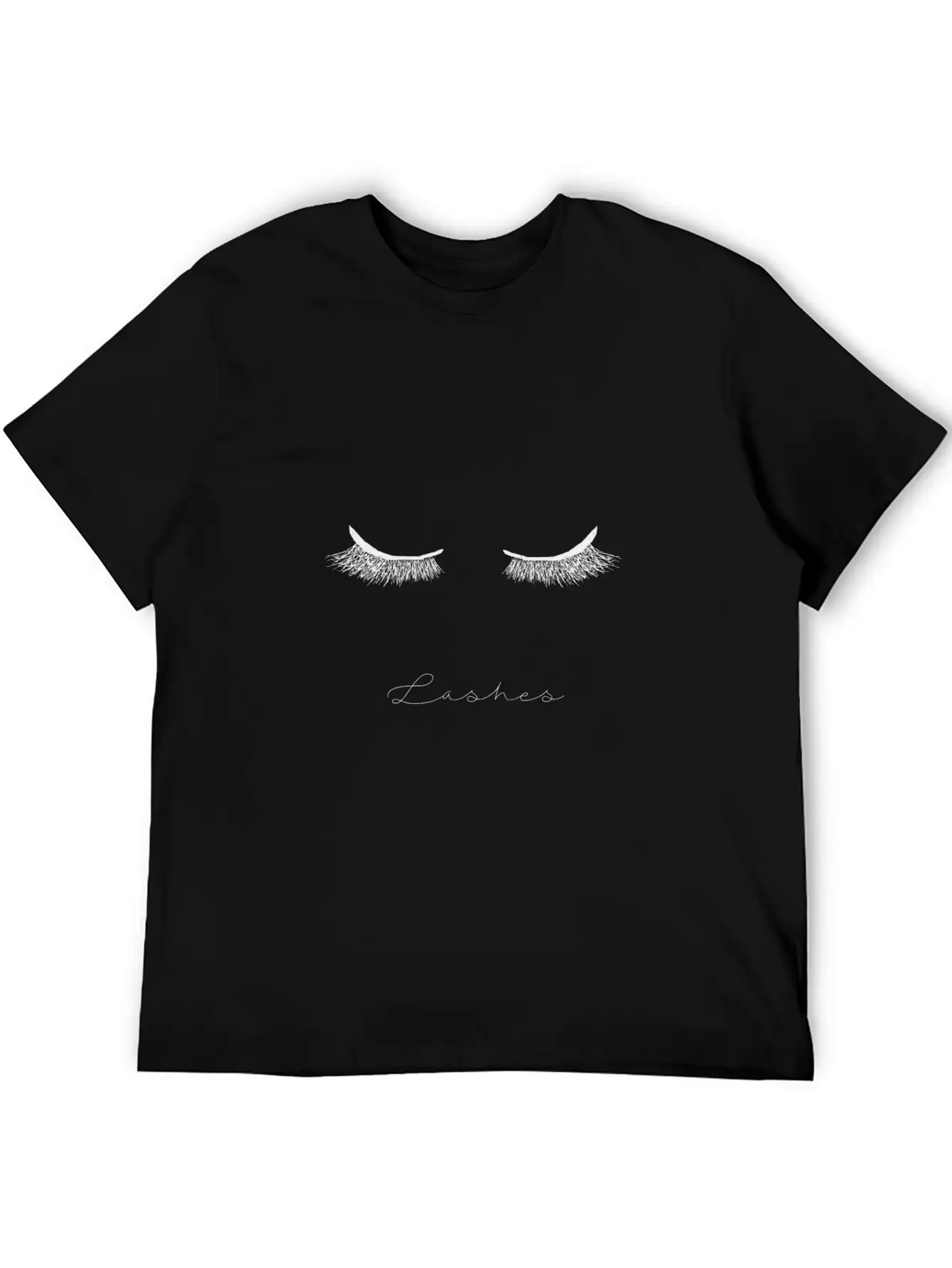 Lashes Shirt Design Make Up Eyes Mascara Stylish Everyday T-Shirt – Unisex Basic Cotton Tee