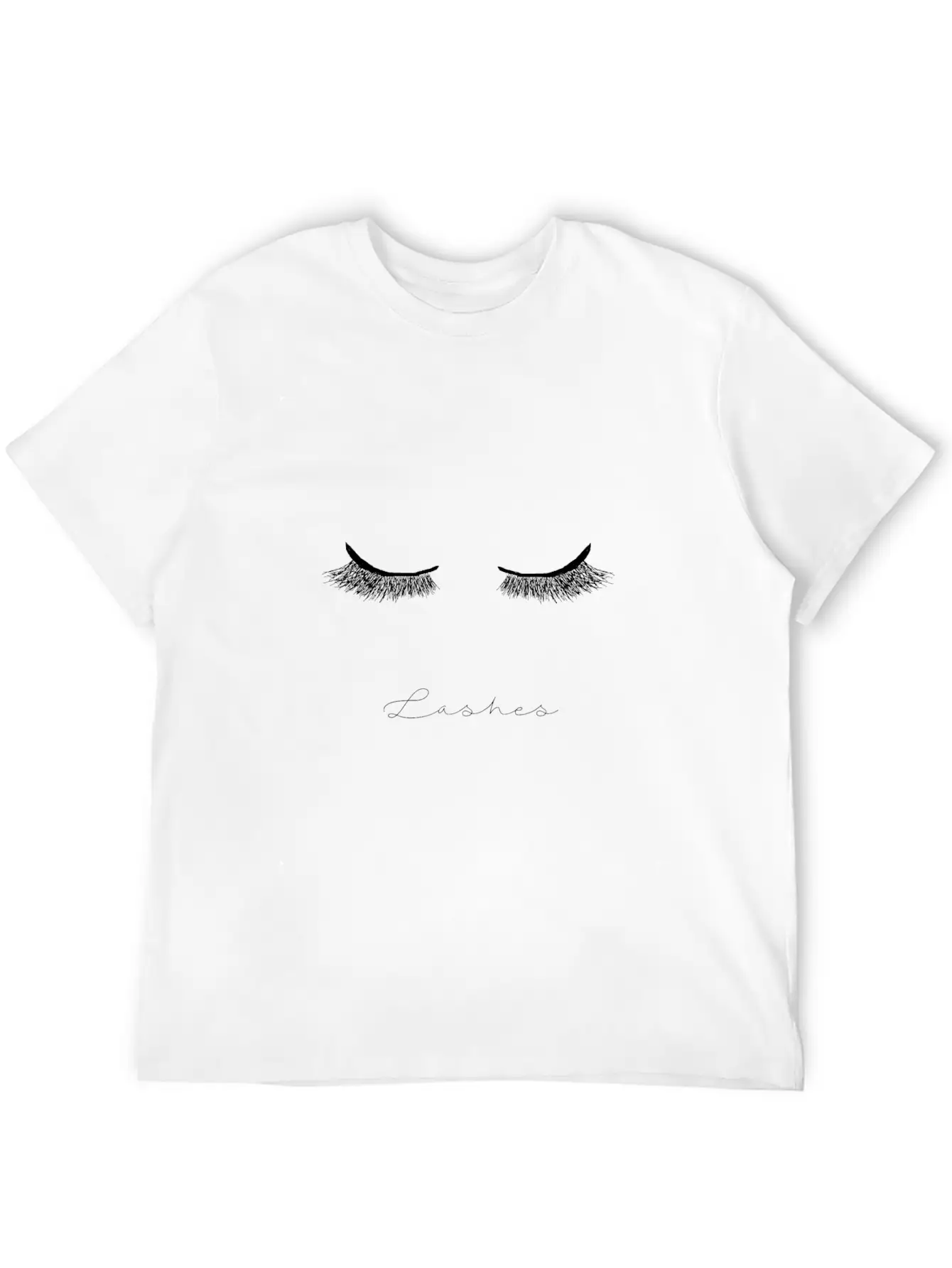 Lashes Shirt Design Make Up Eyes Mascara Stylish Everyday T-Shirt – Unisex Basic Cotton Tee