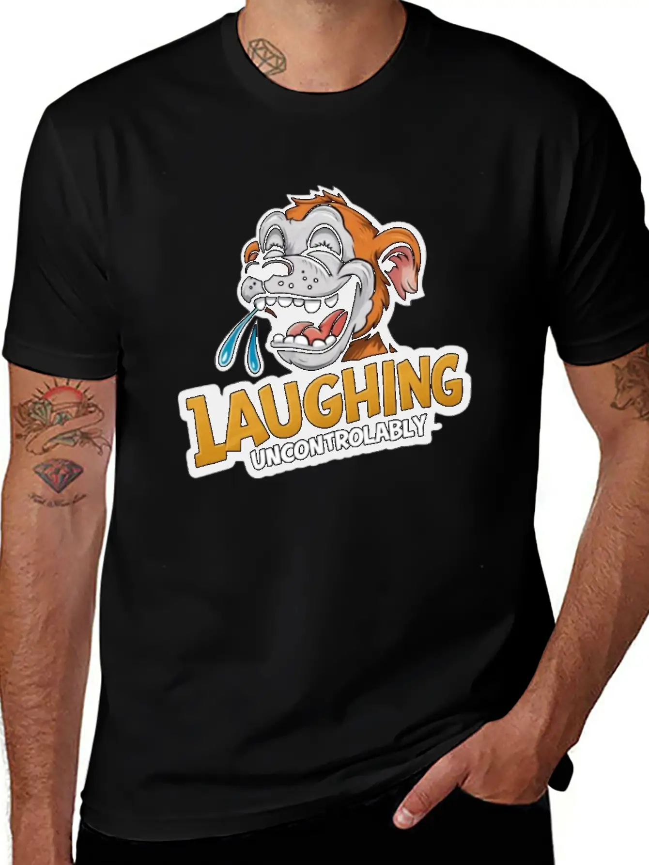 Laughing Uncontrolably Relaxed Everyday Tee – Lightweight And Durable Cotton