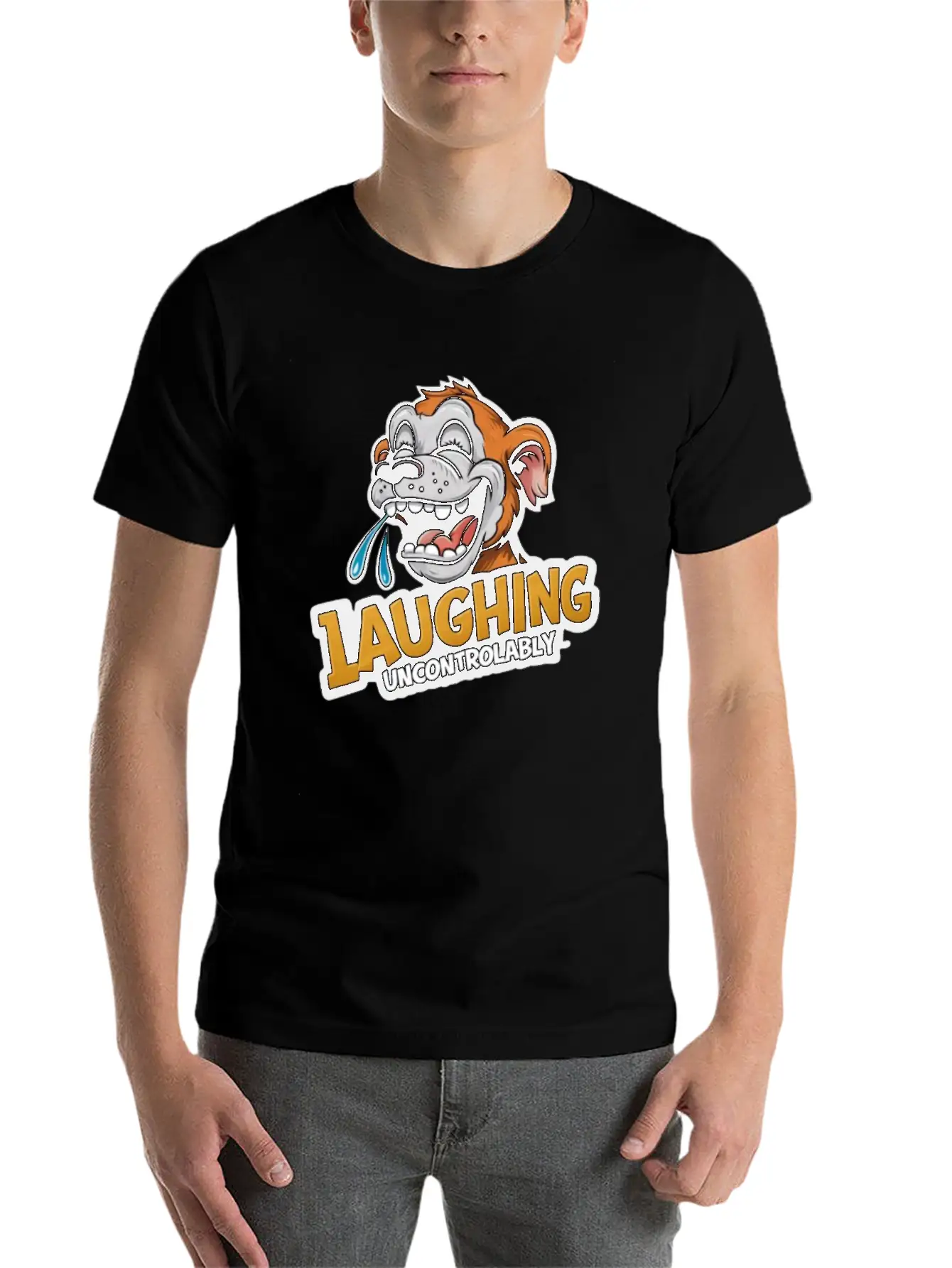 Laughing Uncontrolably Relaxed Everyday Tee – Lightweight And Durable Cotton