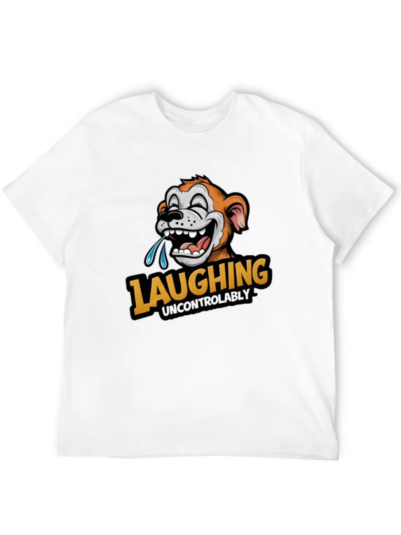 Laughing Uncontrolably Relaxed Everyday Tee – Lightweight And Durable Cotton