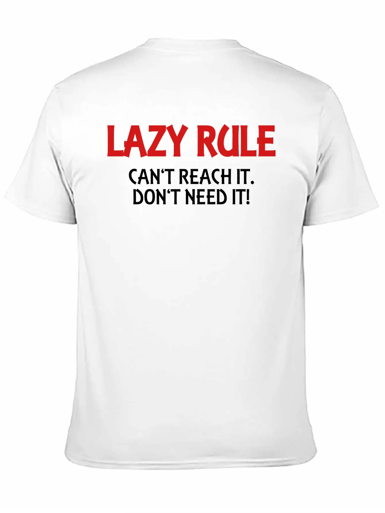 Lazy Rule Classic Crew Neck Graphic Tee – Everyday Minimal Look