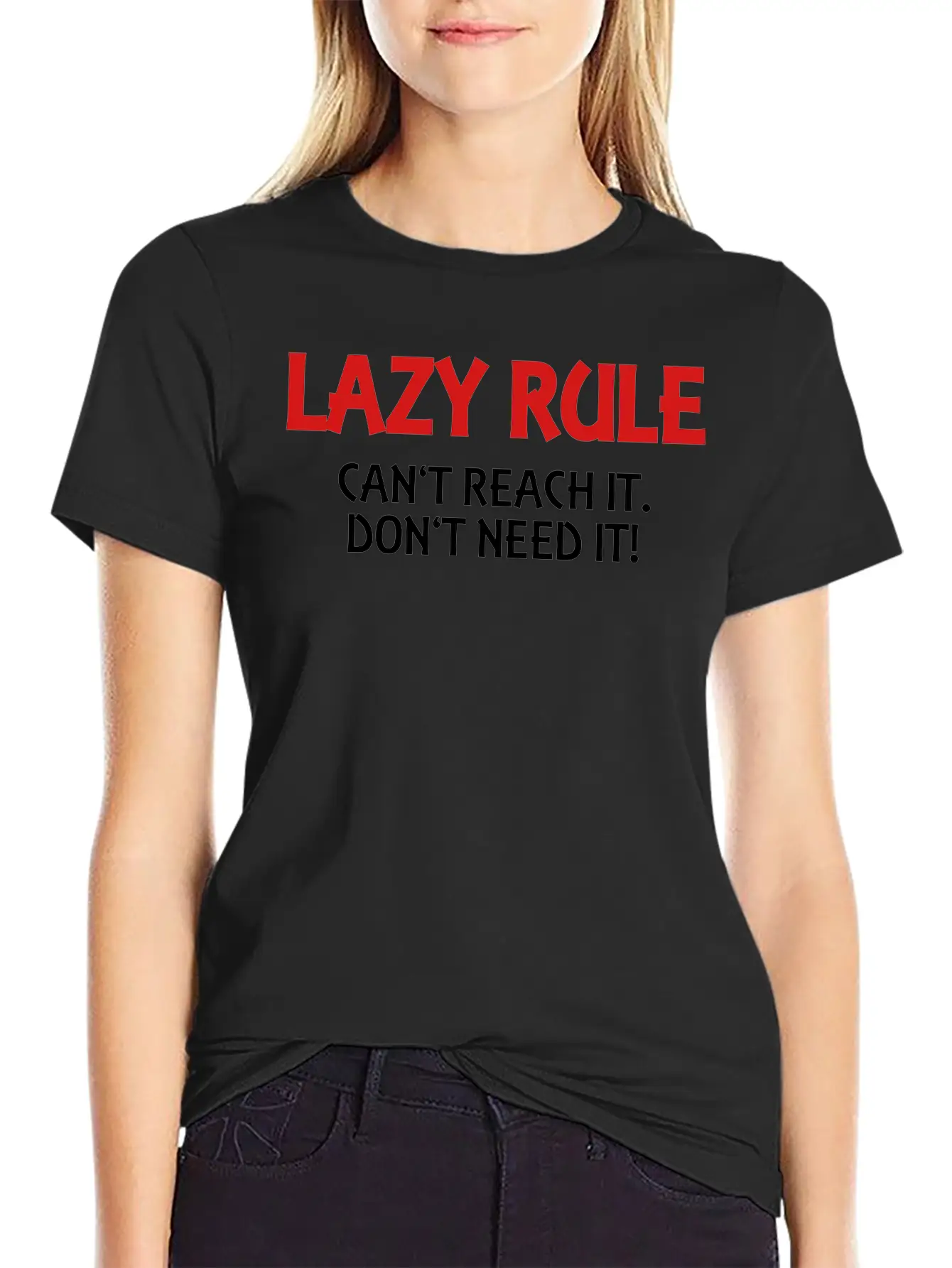 Lazy Rule Classic Crew Neck Graphic Tee – Everyday Minimal Look