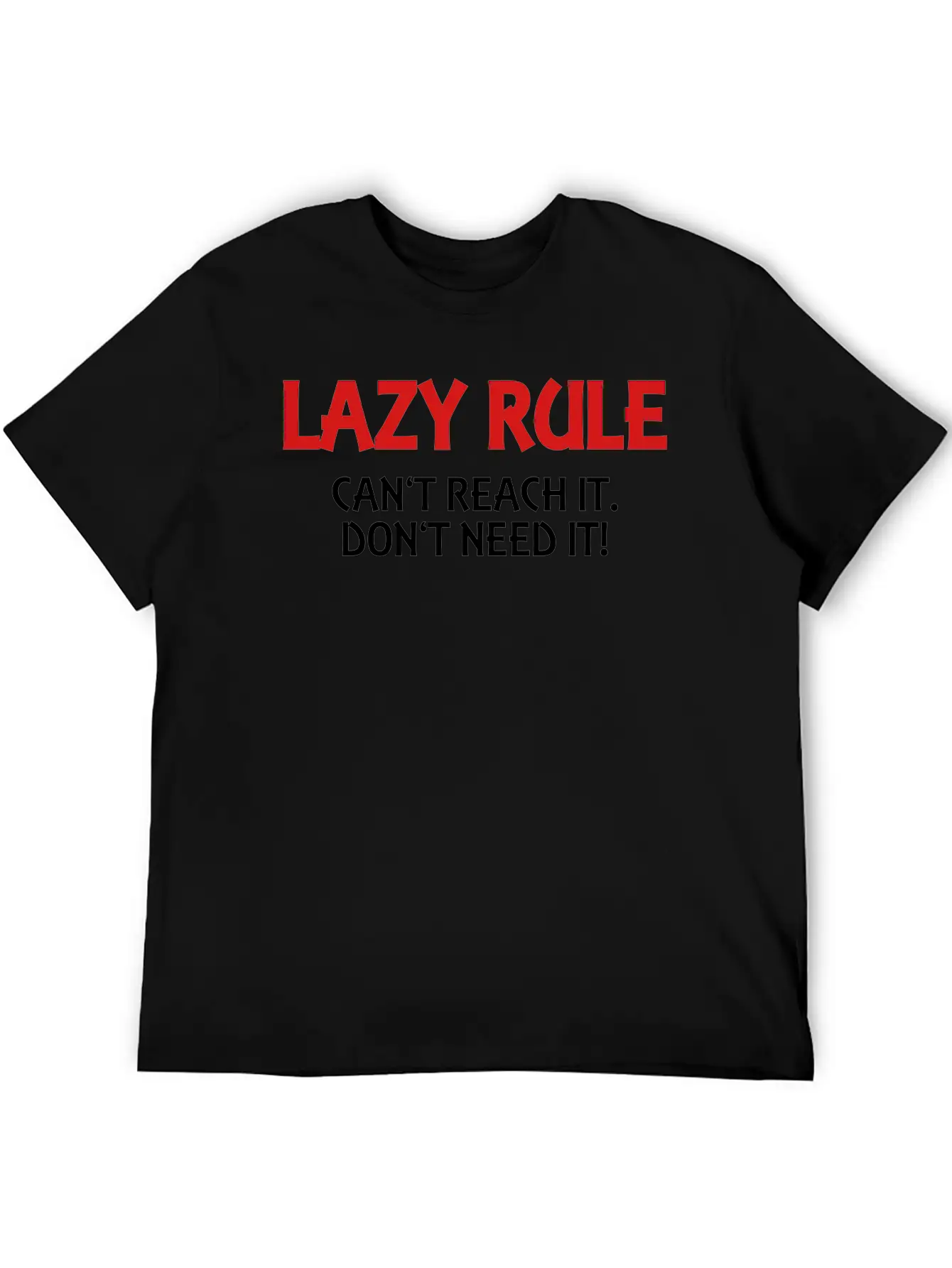 Lazy Rule Classic Crew Neck Graphic Tee – Everyday Minimal Look