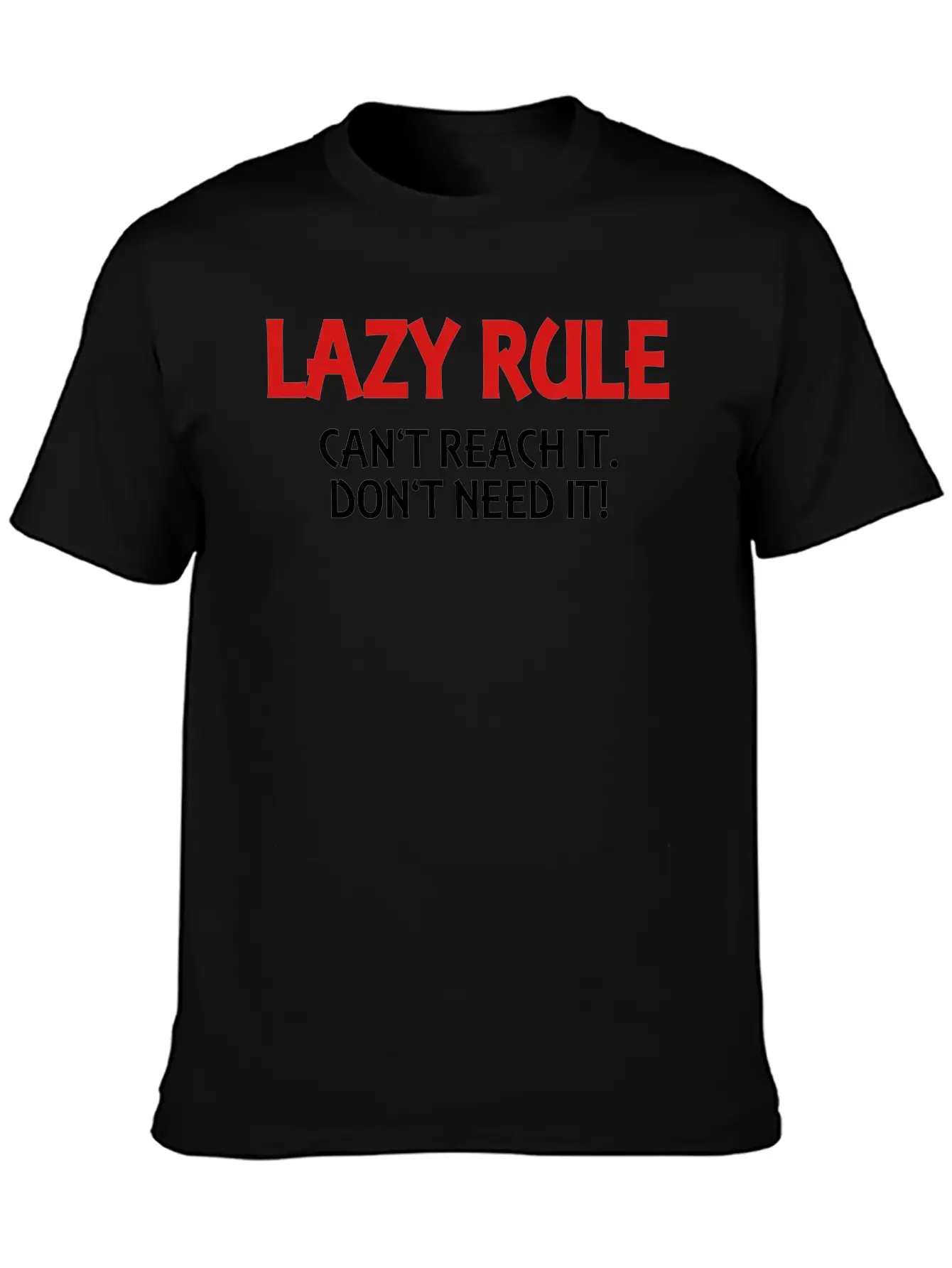 Lazy Rule Classic Crew Neck Graphic Tee – Everyday Minimal Look