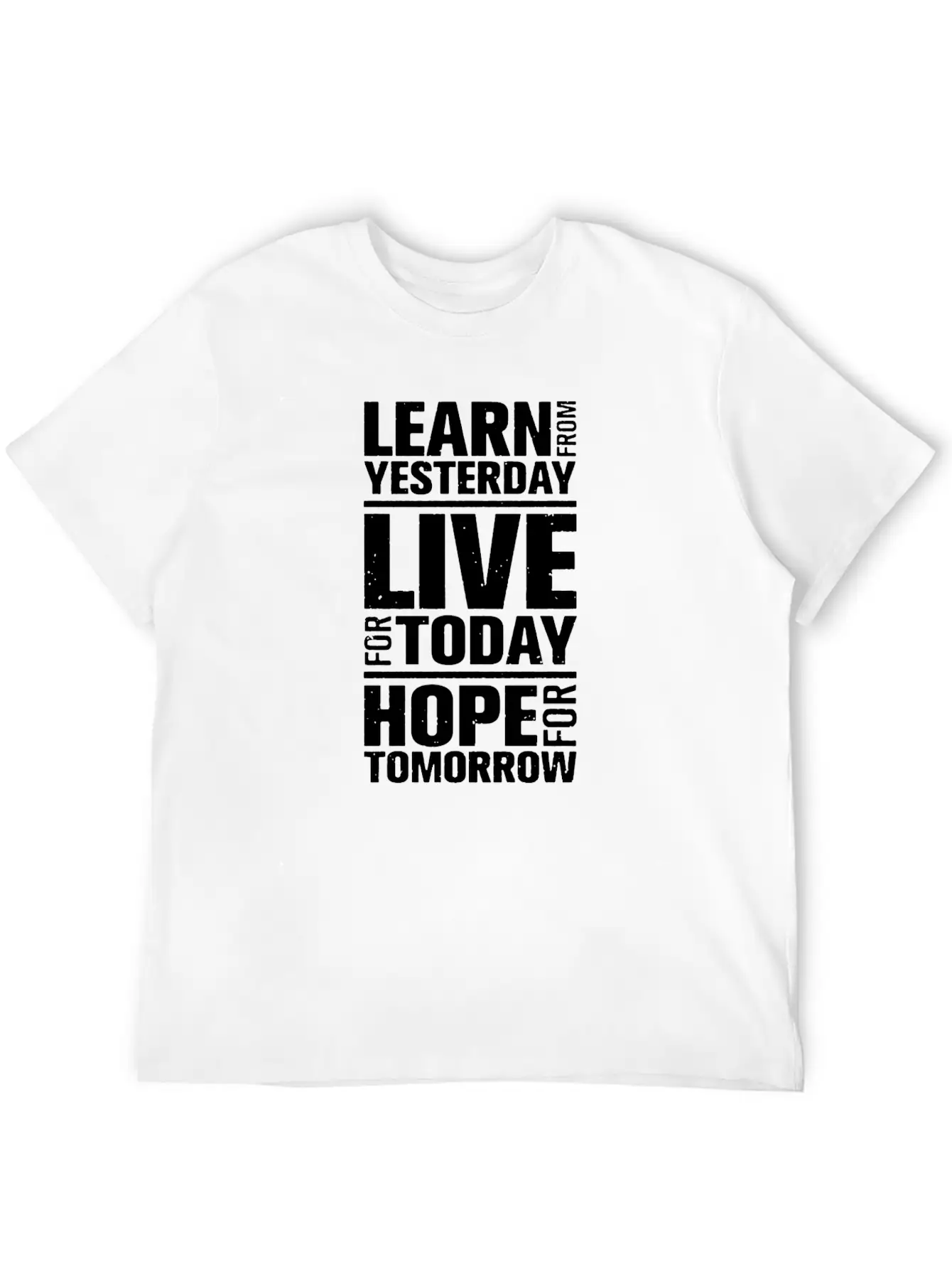 Learn From Yesterday Live For Today Stylish Everyday T-Shirt – Unisex Basic Cotton Tee
