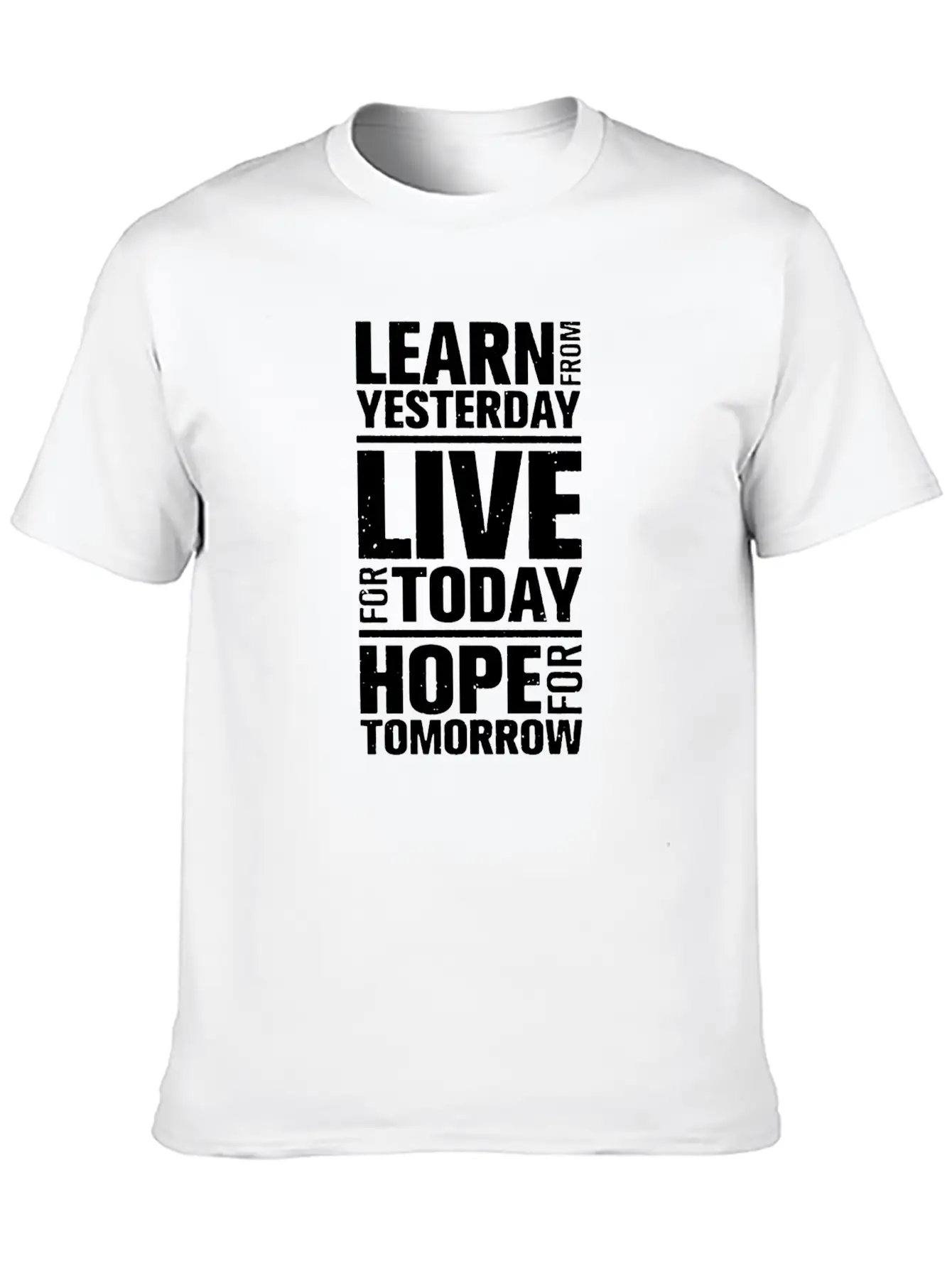 Learn From Yesterday Live For Today Stylish Everyday T-Shirt – Unisex Basic Cotton Tee