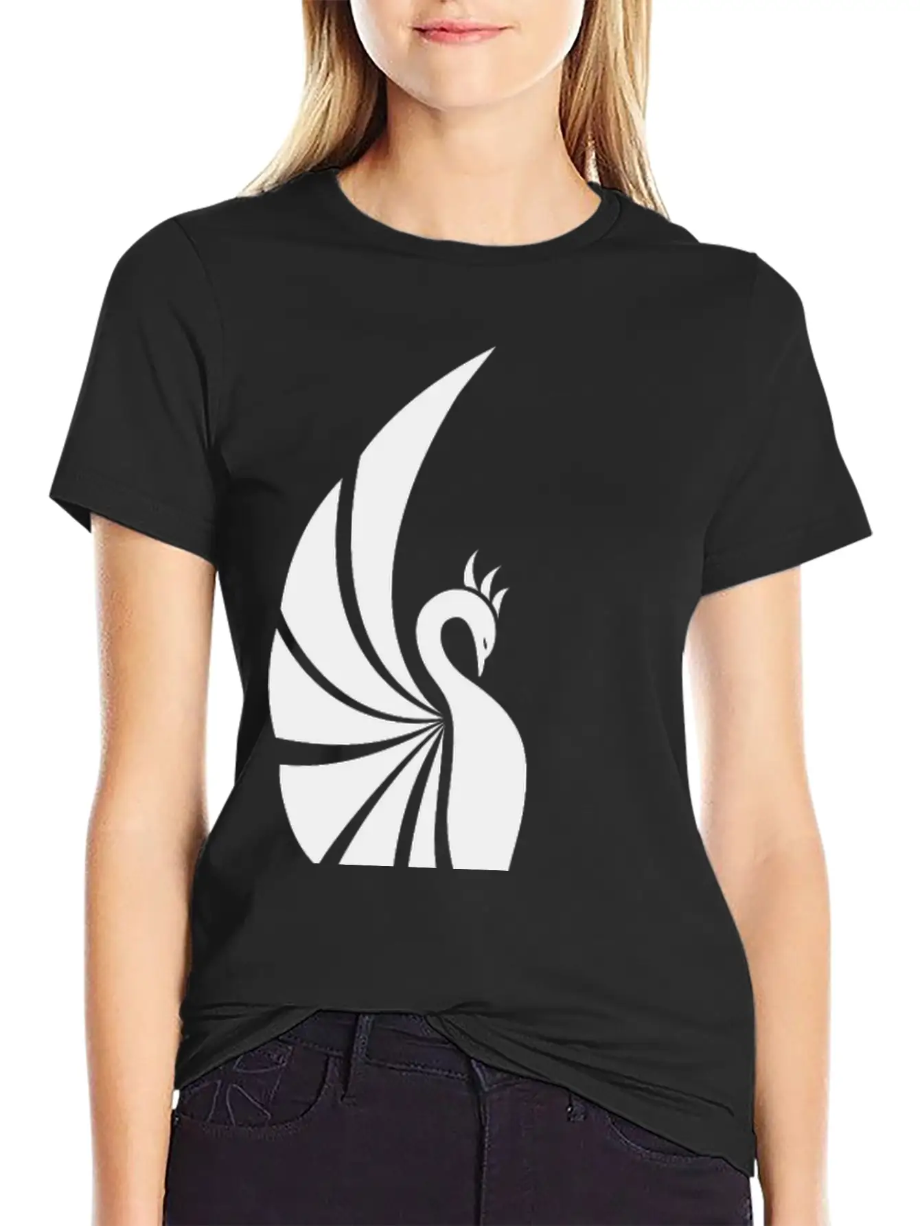 Legendary Phoenix Fire Bird Creature Tribal Tattoo Basic Graphic T-Shirt – Daily Comfort In Soft Cotton