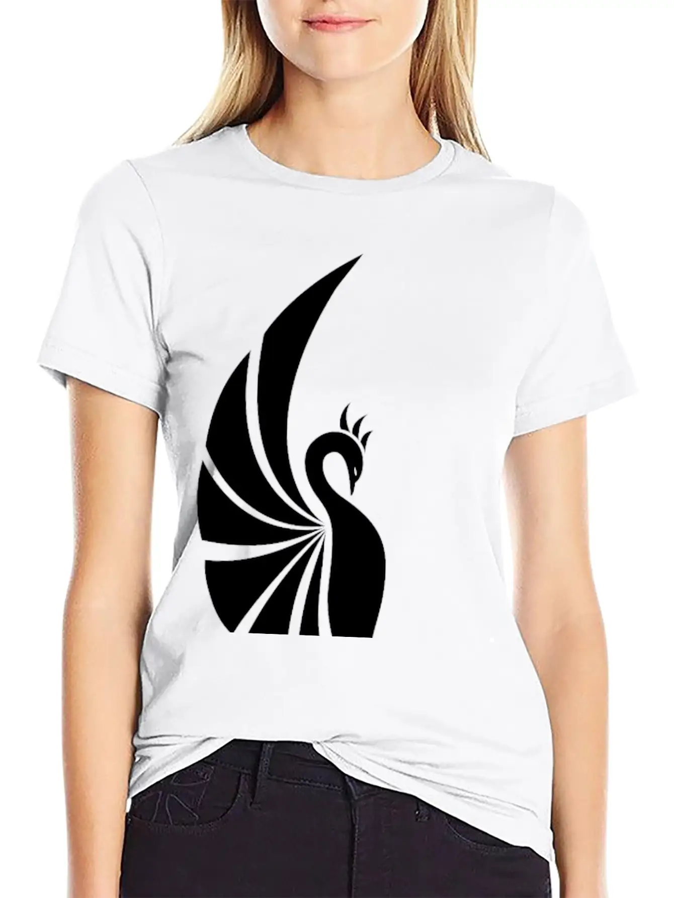 Legendary Phoenix Fire Bird Creature Tribal Tattoo Basic Graphic T-Shirt – Daily Comfort In Soft Cotton
