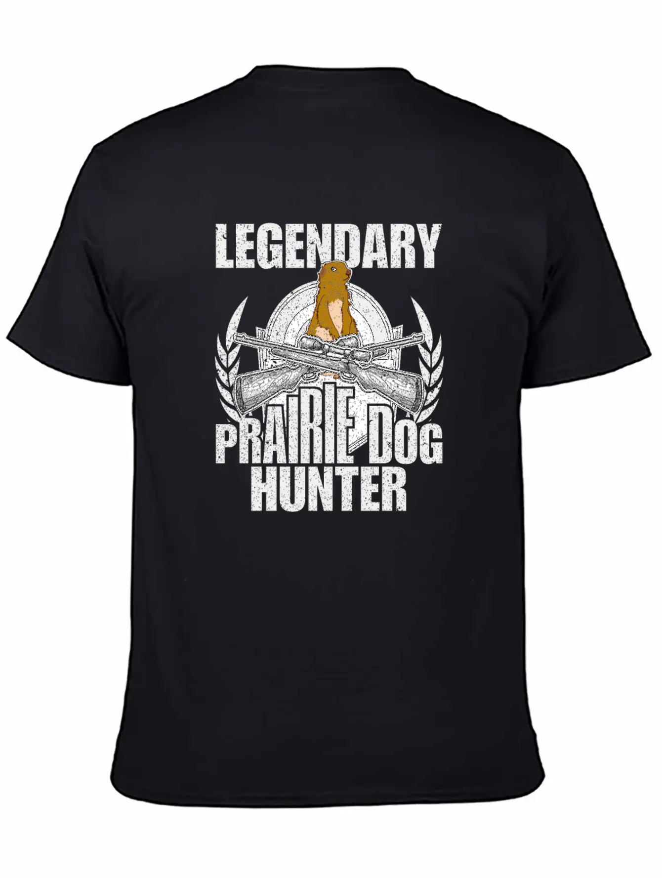 Legendary Prairie Dog Hunter Design Hunting Funny Simple Everyday Graphic Tee – Lightweight Summer Wear