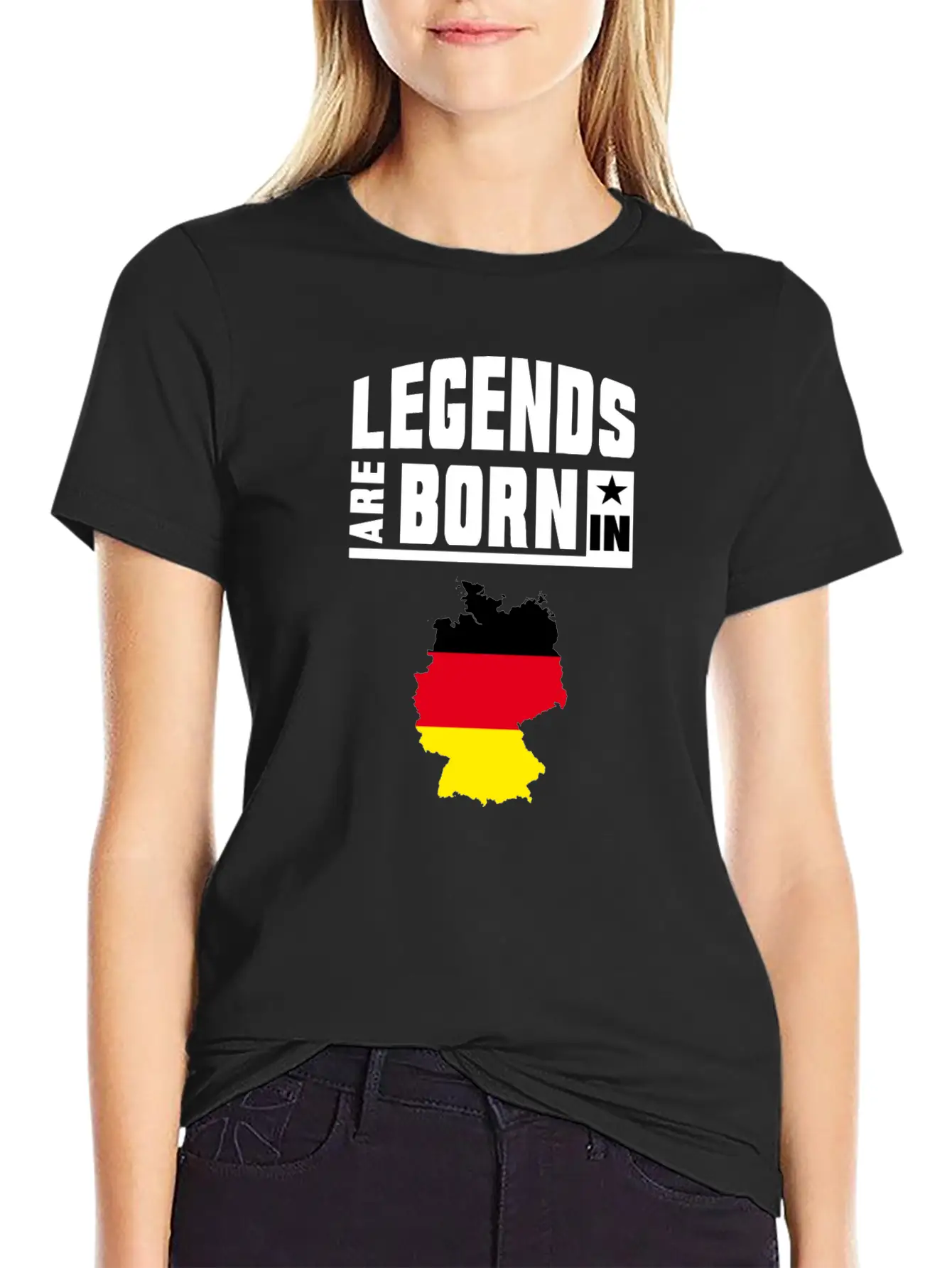 Legends Are Born In Germany Stylish Everyday T-Shirt – Unisex Basic Cotton Tee