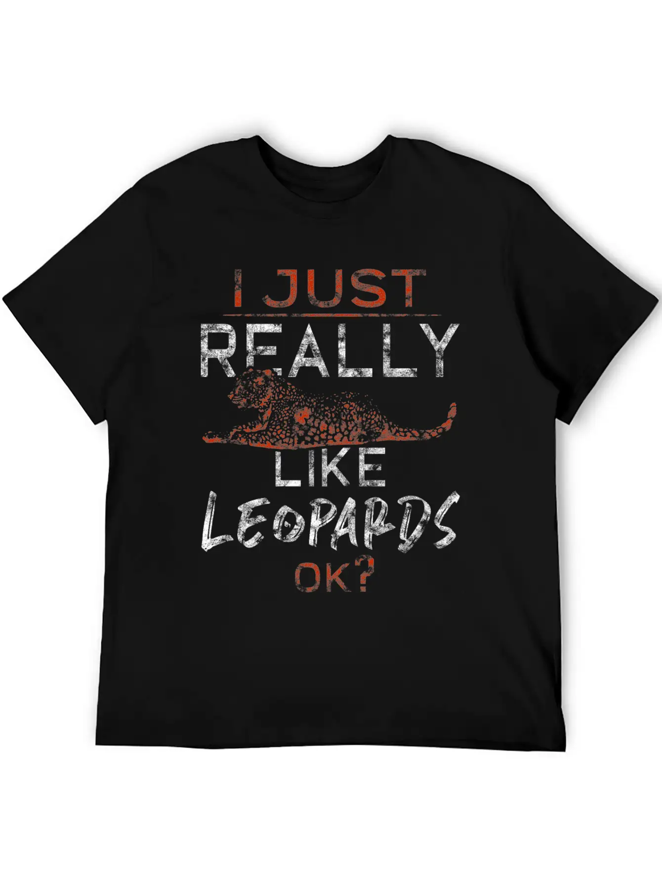 Leopard Lightweight Cotton T-Shirt – Daily Comfort Graphic Shirt