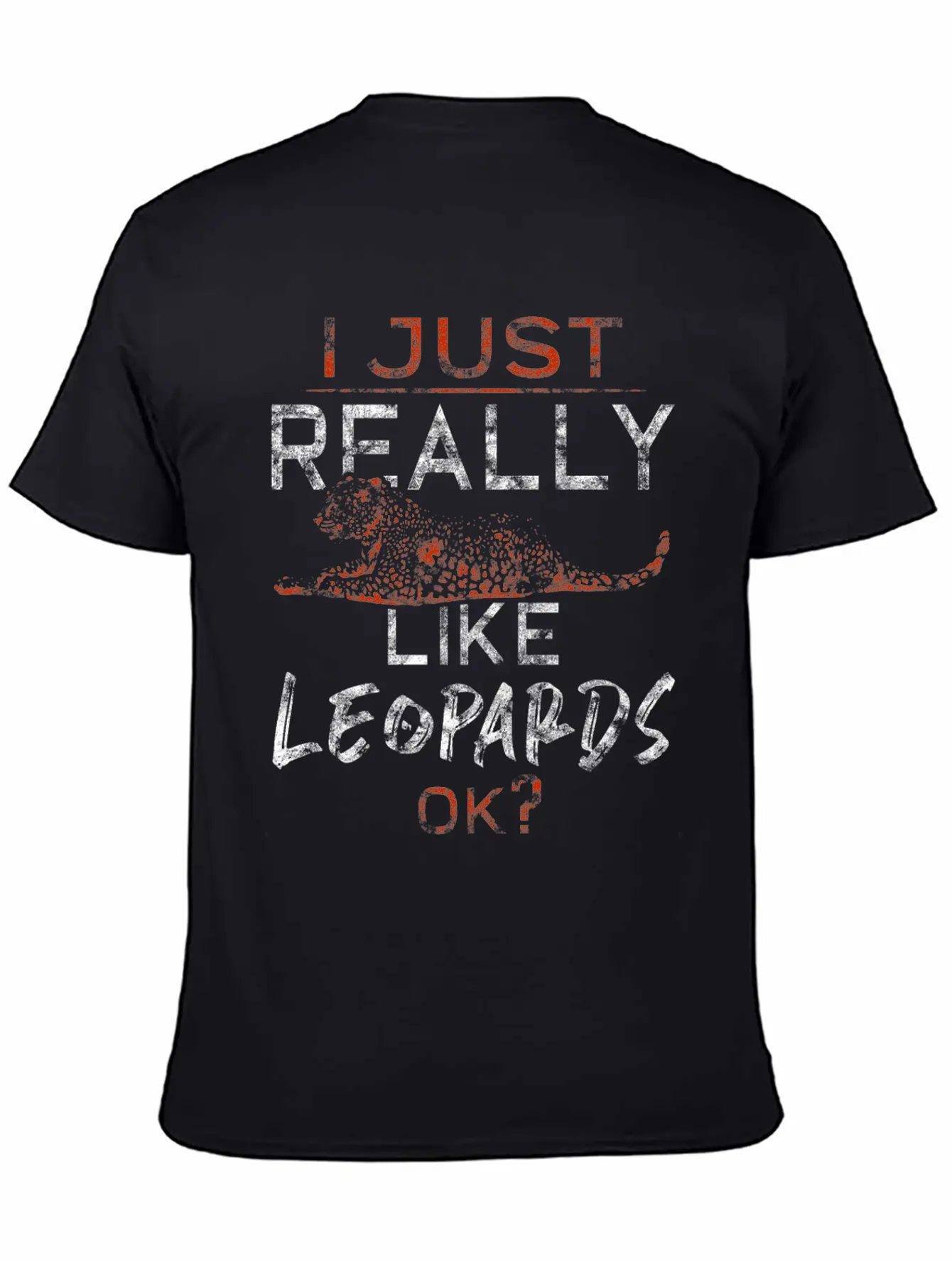 Leopard Lightweight Cotton T-Shirt – Daily Comfort Graphic Shirt