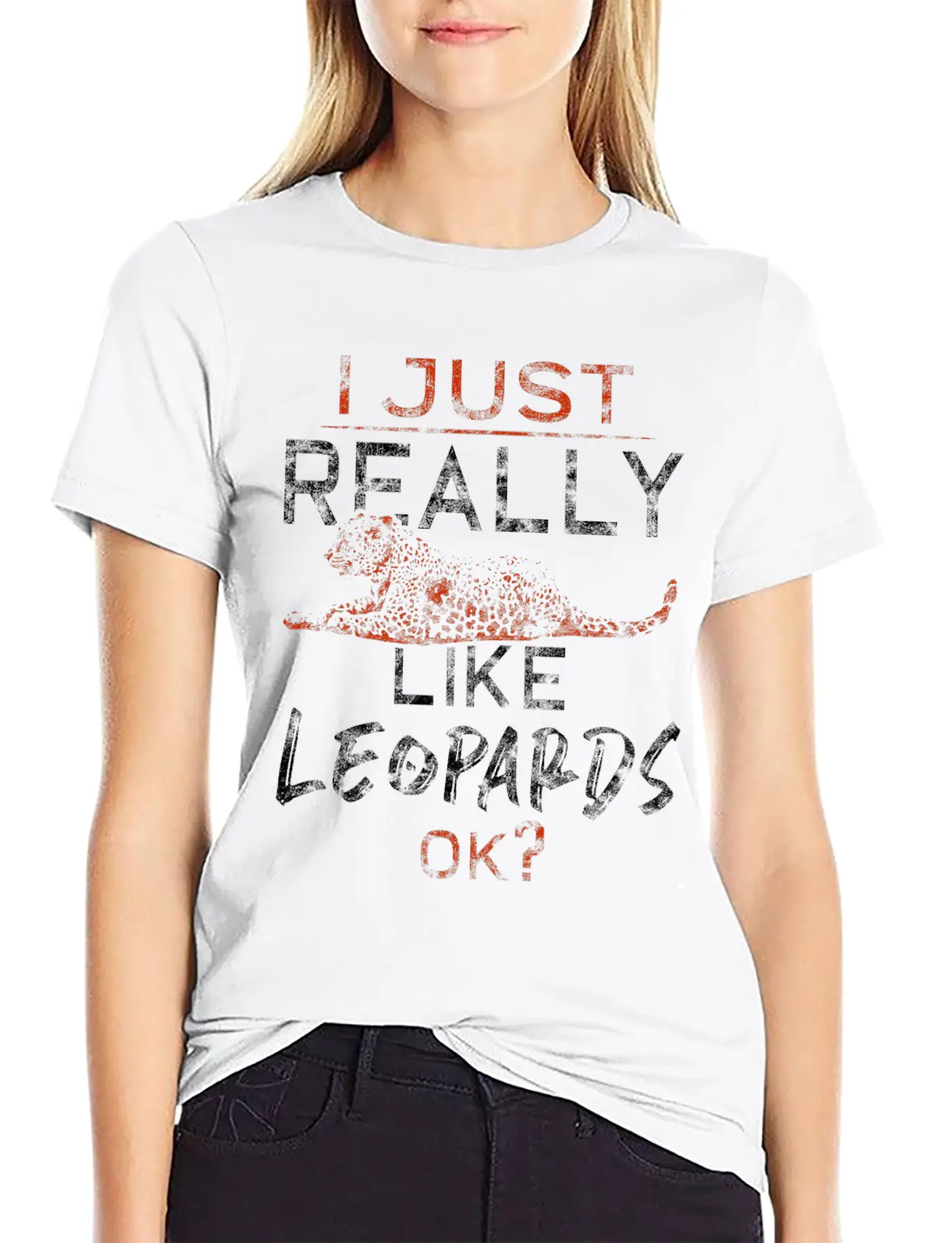 Leopard Lightweight Cotton T-Shirt – Daily Comfort Graphic Shirt
