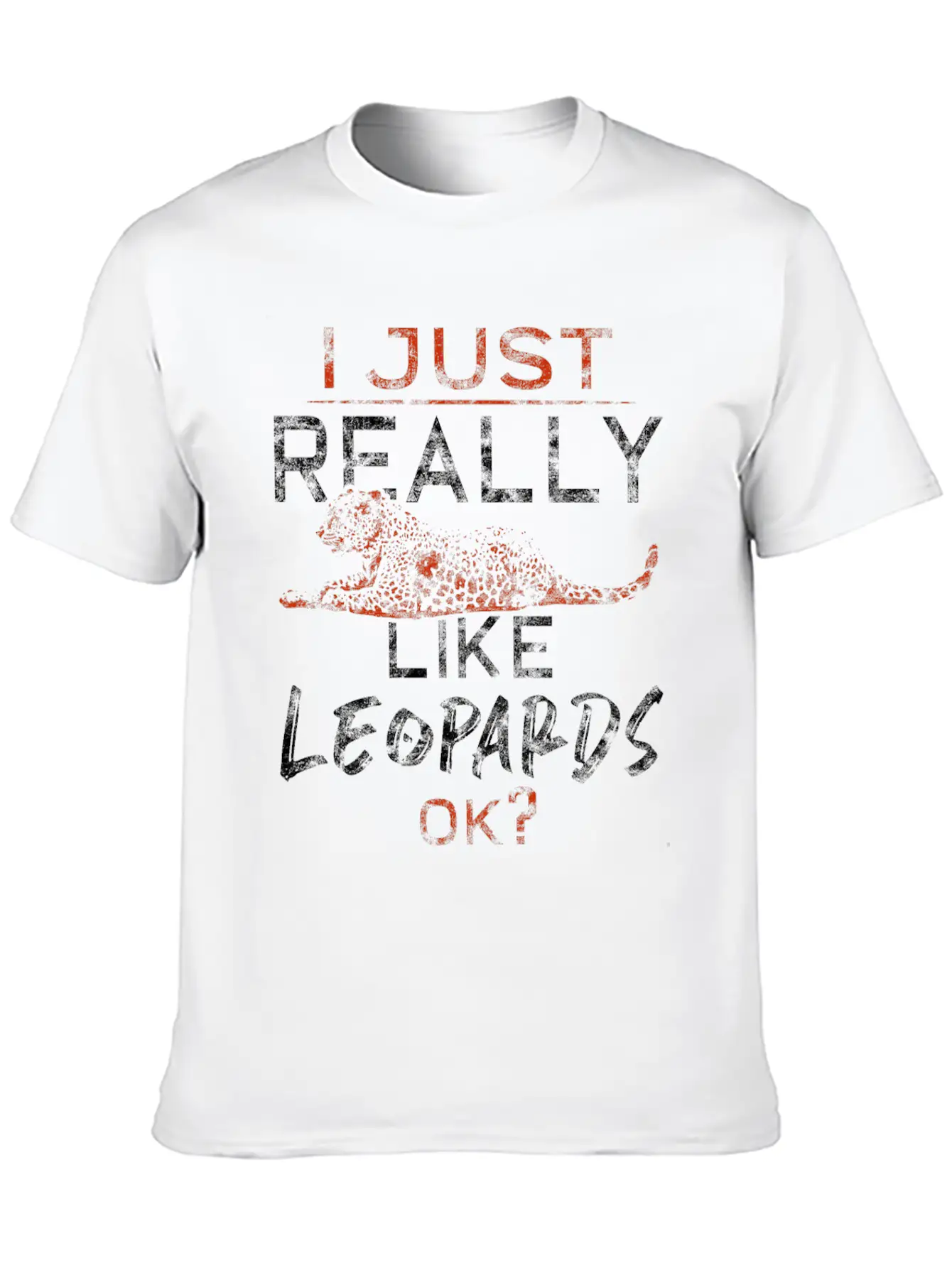 Leopard Lightweight Cotton T-Shirt – Daily Comfort Graphic Shirt