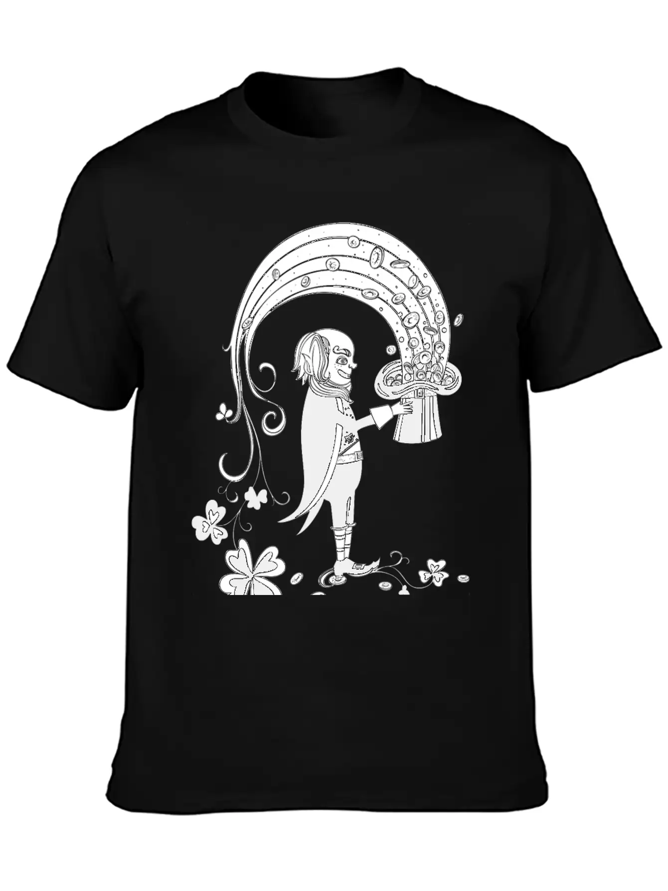 Leprechaun With Gold Classic Cotton Tee – Unisex Comfort For Any Season