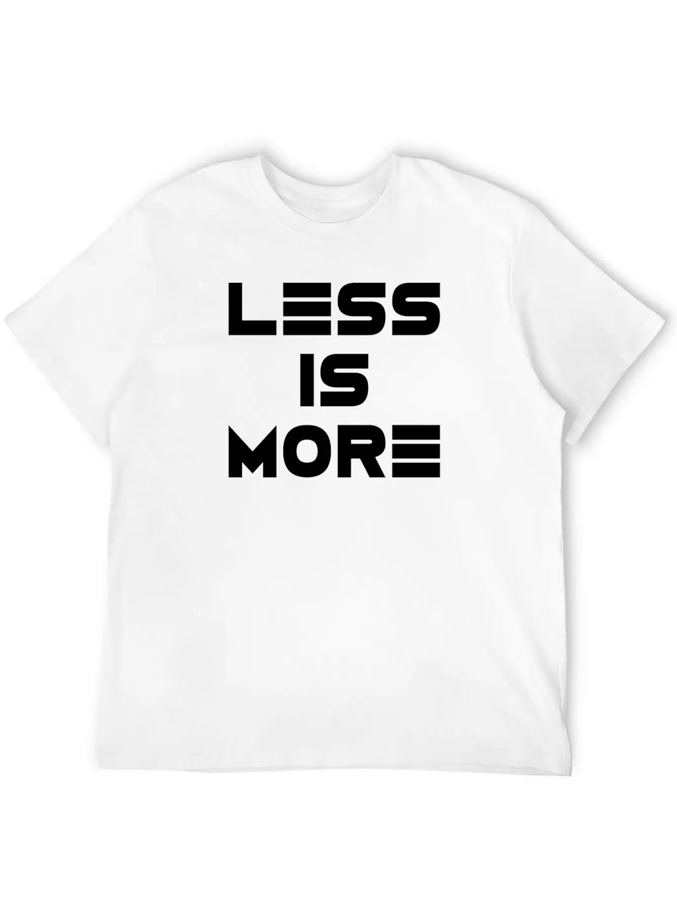 LESS IS MORE Minimalism Statement Basic Graphic T-Shirt – Daily Comfort In Soft Cotton