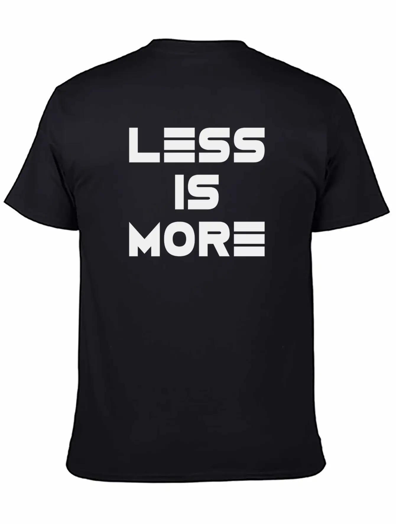 LESS IS MORE Minimalism Statement Basic Graphic T-Shirt – Daily Comfort In Soft Cotton