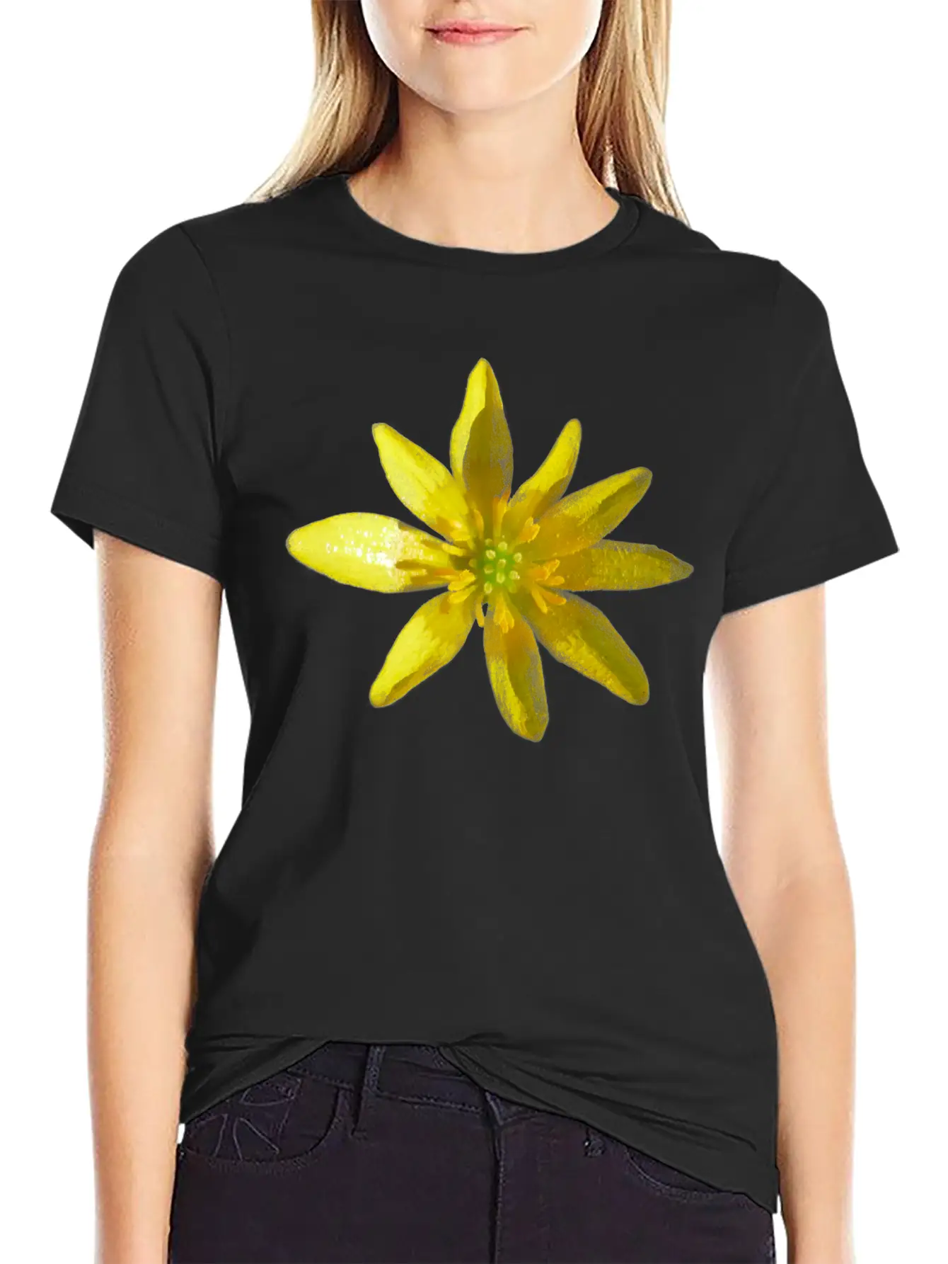 Lesser Celandine Summer Flower Gift Classic Cotton Tee – Unisex Comfort For Any Season