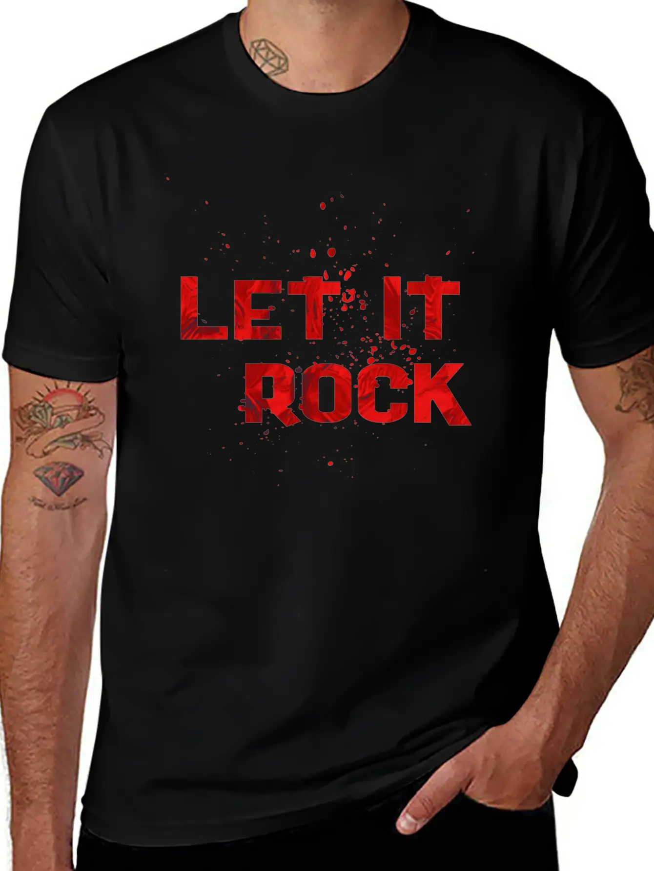 LET IT ROCK 2 Relaxed Everyday Tee – Lightweight And Durable Cotton