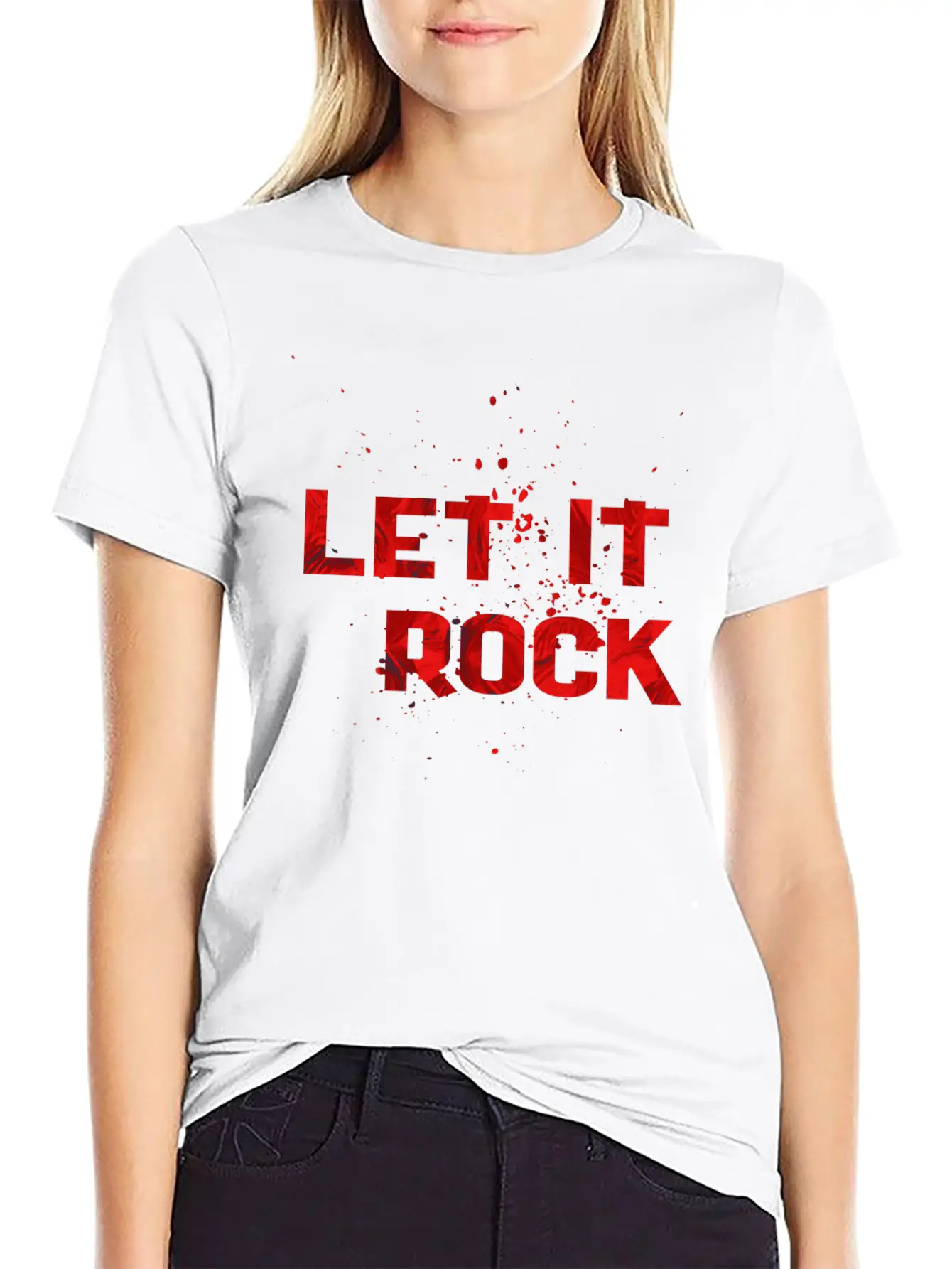 LET IT ROCK 2 Relaxed Everyday Tee – Lightweight And Durable Cotton