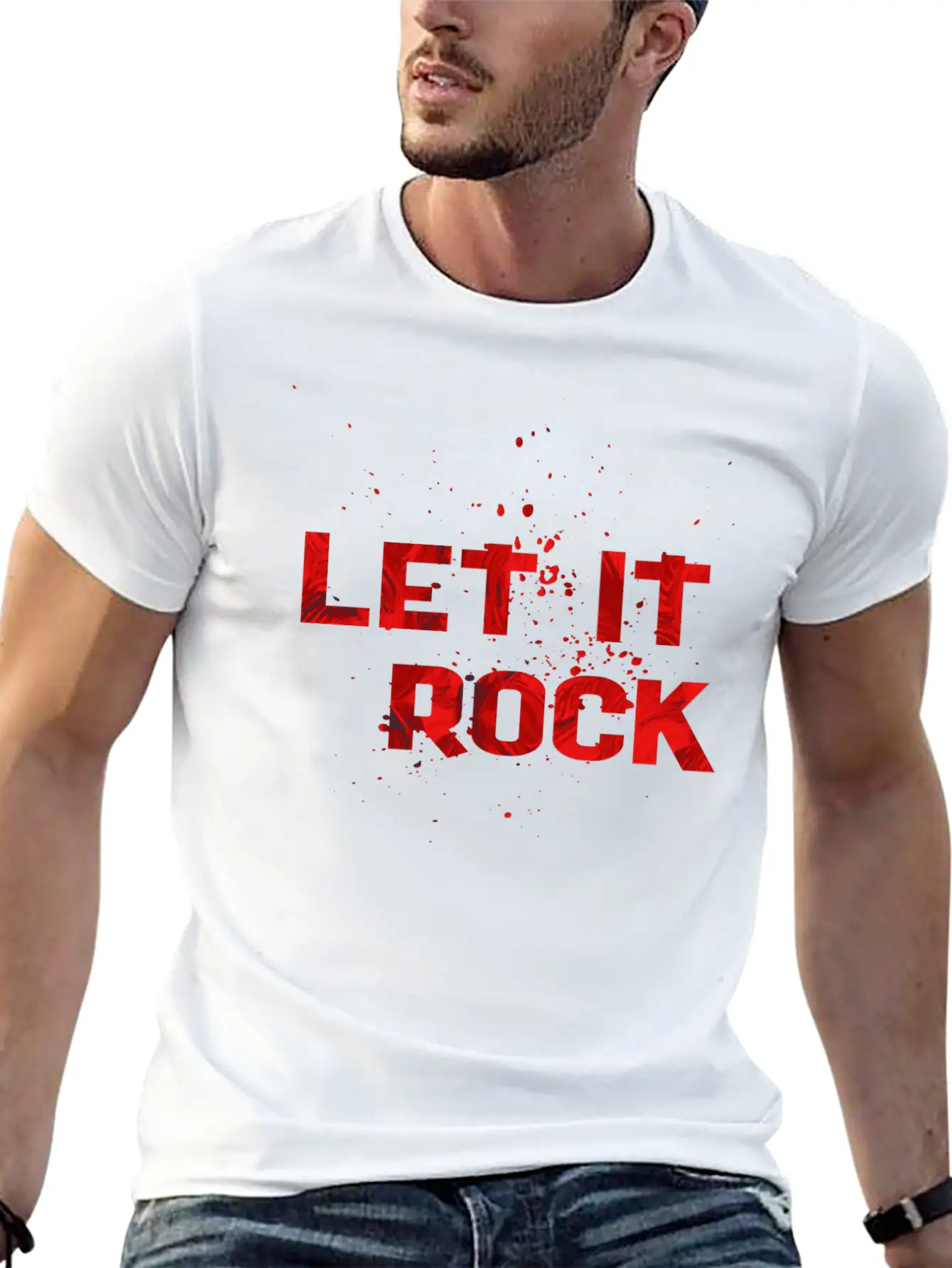 LET IT ROCK 2 Relaxed Everyday Tee – Lightweight And Durable Cotton