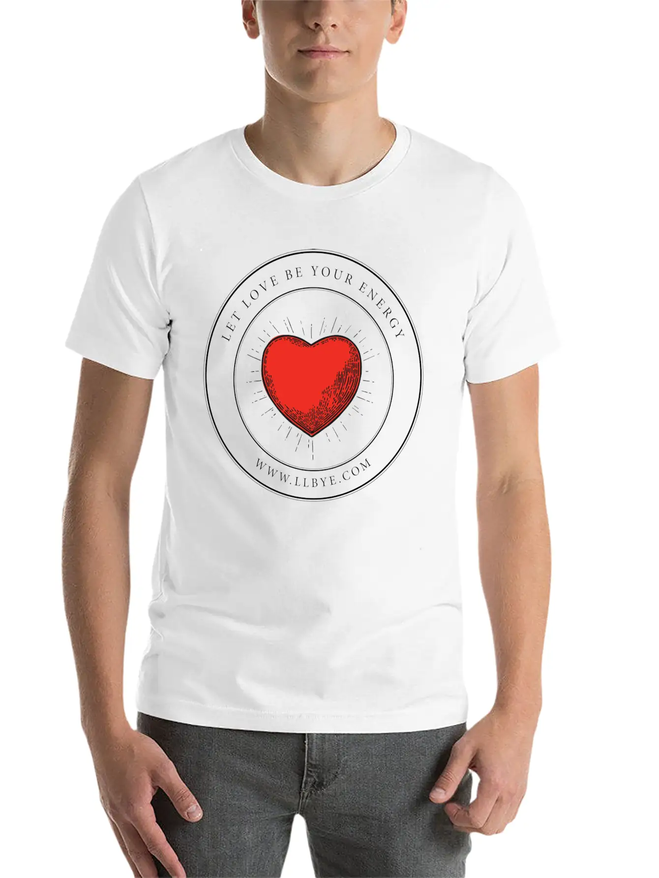Let Love Be Your Energy Classic Cotton Tee – Unisex Comfort For Any Season