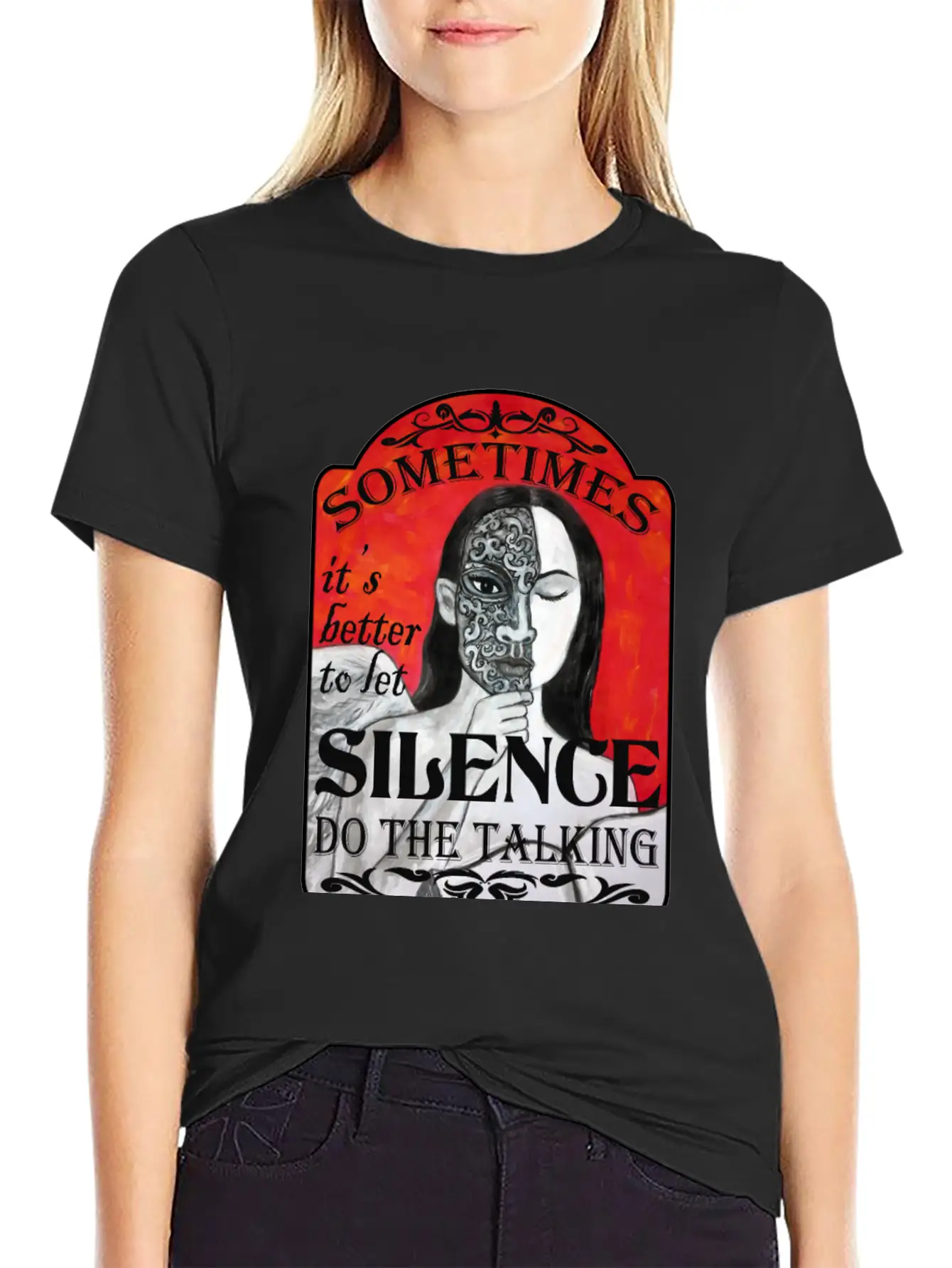 Let Silence Do The Talking Stylish Everyday T-Shirt – Unisex Basic Cotton Tee