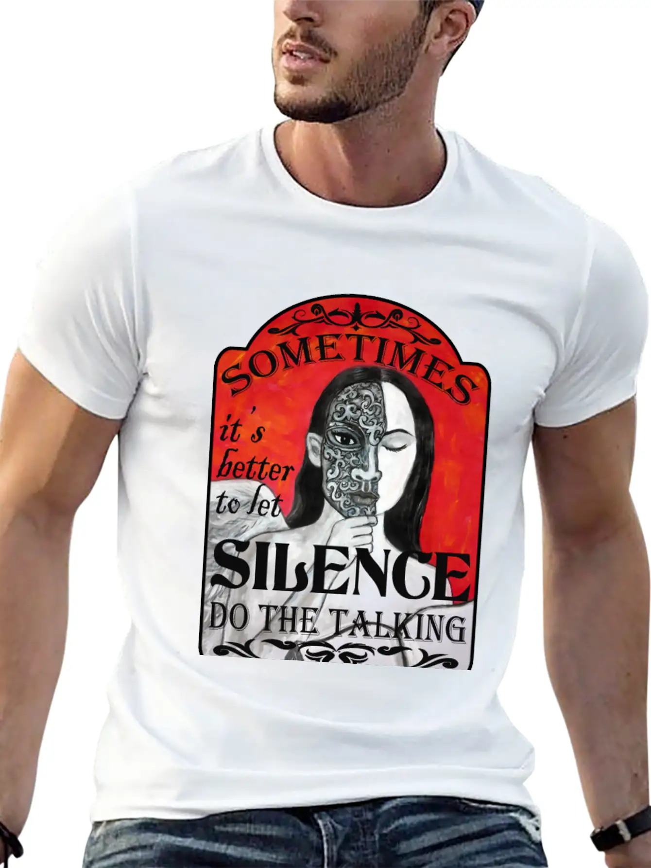 Let Silence Do The Talking Stylish Everyday T-Shirt – Unisex Basic Cotton Tee