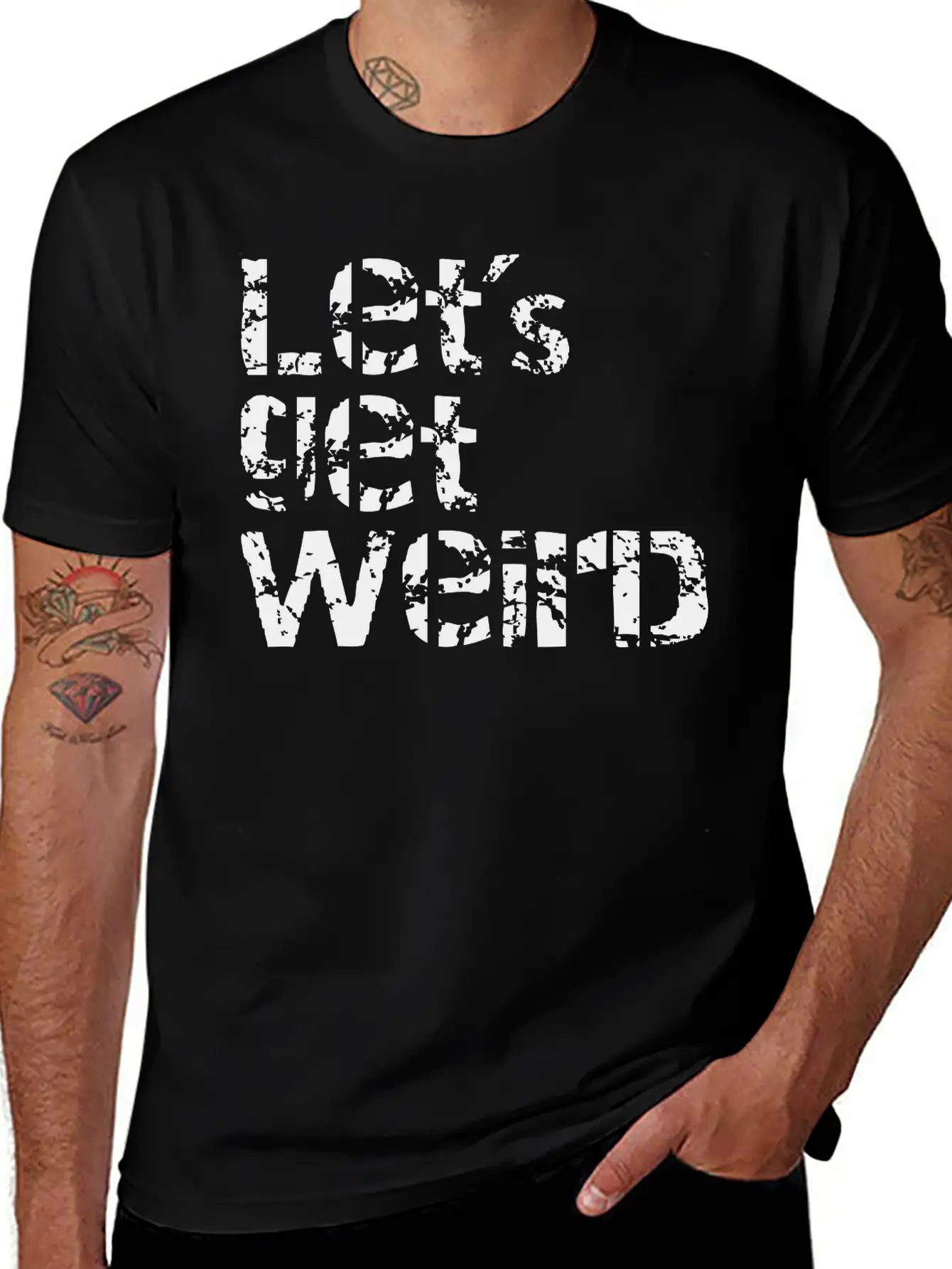 Let's Get Weird Basic Graphic T-Shirt – Daily Comfort In Soft Cotton