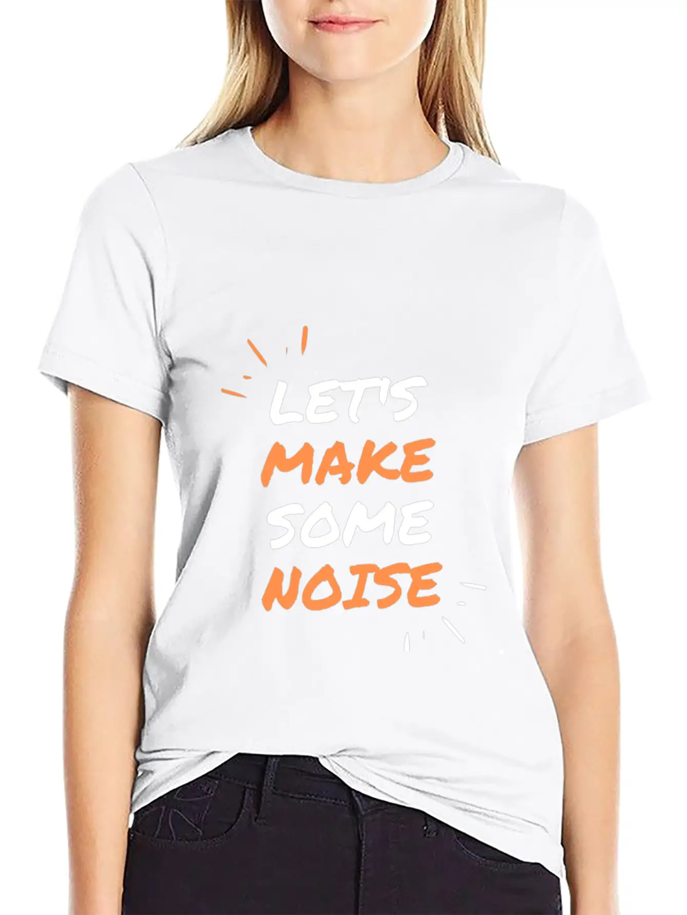LET'S MAKE SOME NOISE !!! Casual Graphic T-Shirt – Simple And Comfortable Daily Wear