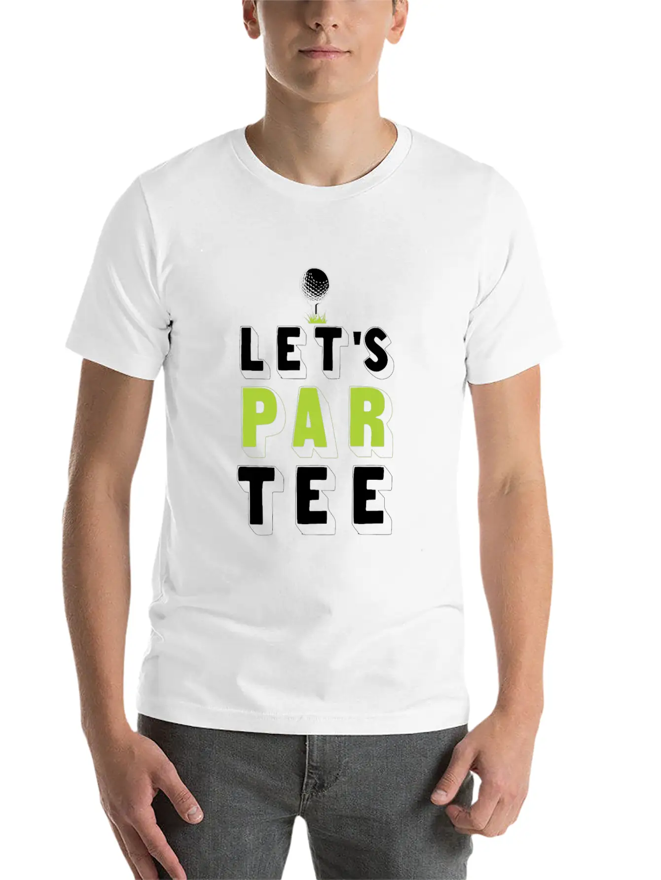 Let's Par Tee Party Par Funny Golf Partee Stylish Everyday T-Shirt – Unisex Basic Cotton Tee
