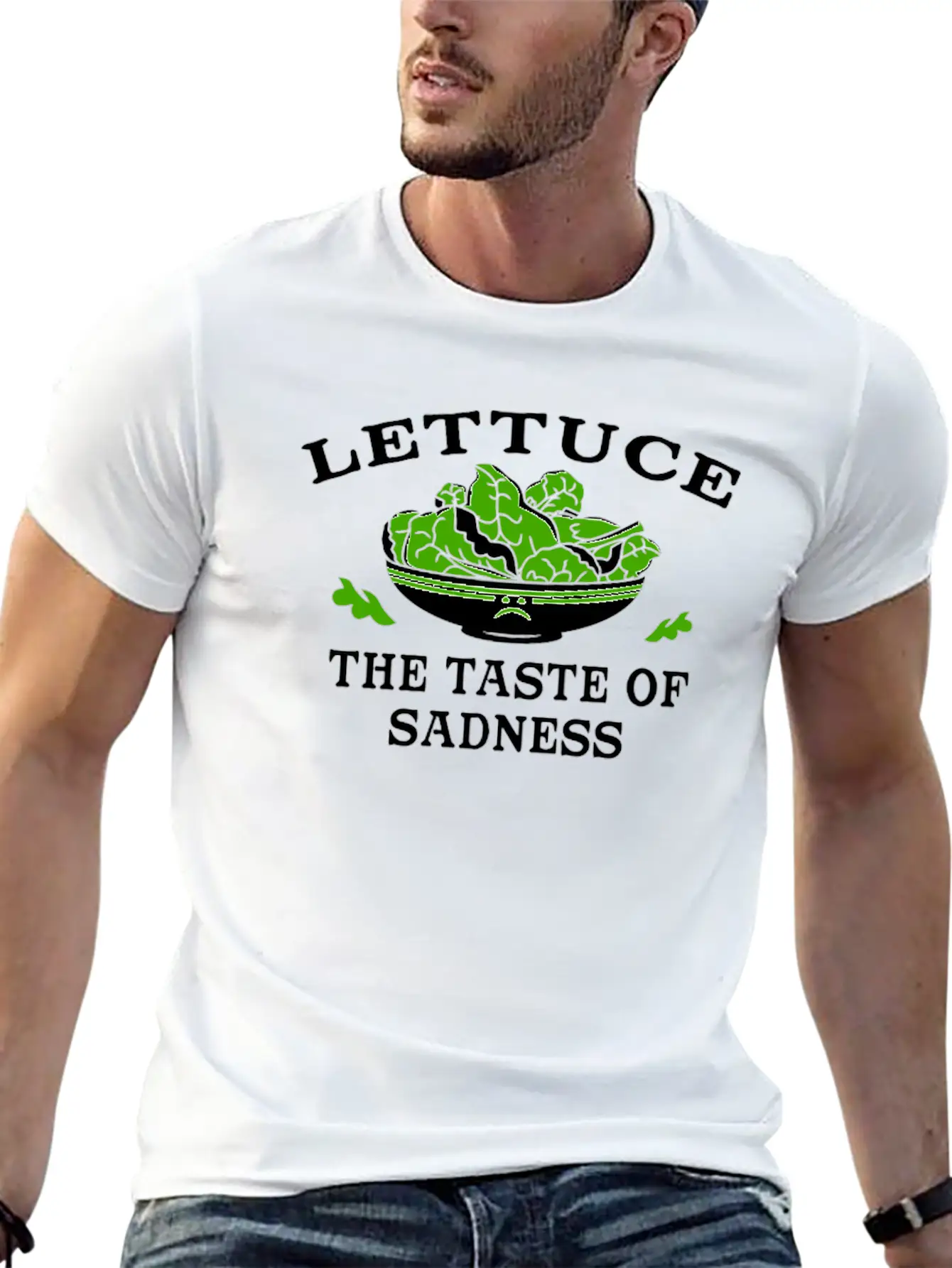 Lettuce The Taste Of Sadness Unisex Cotton Tee – Relaxed Fit For Any Occasion