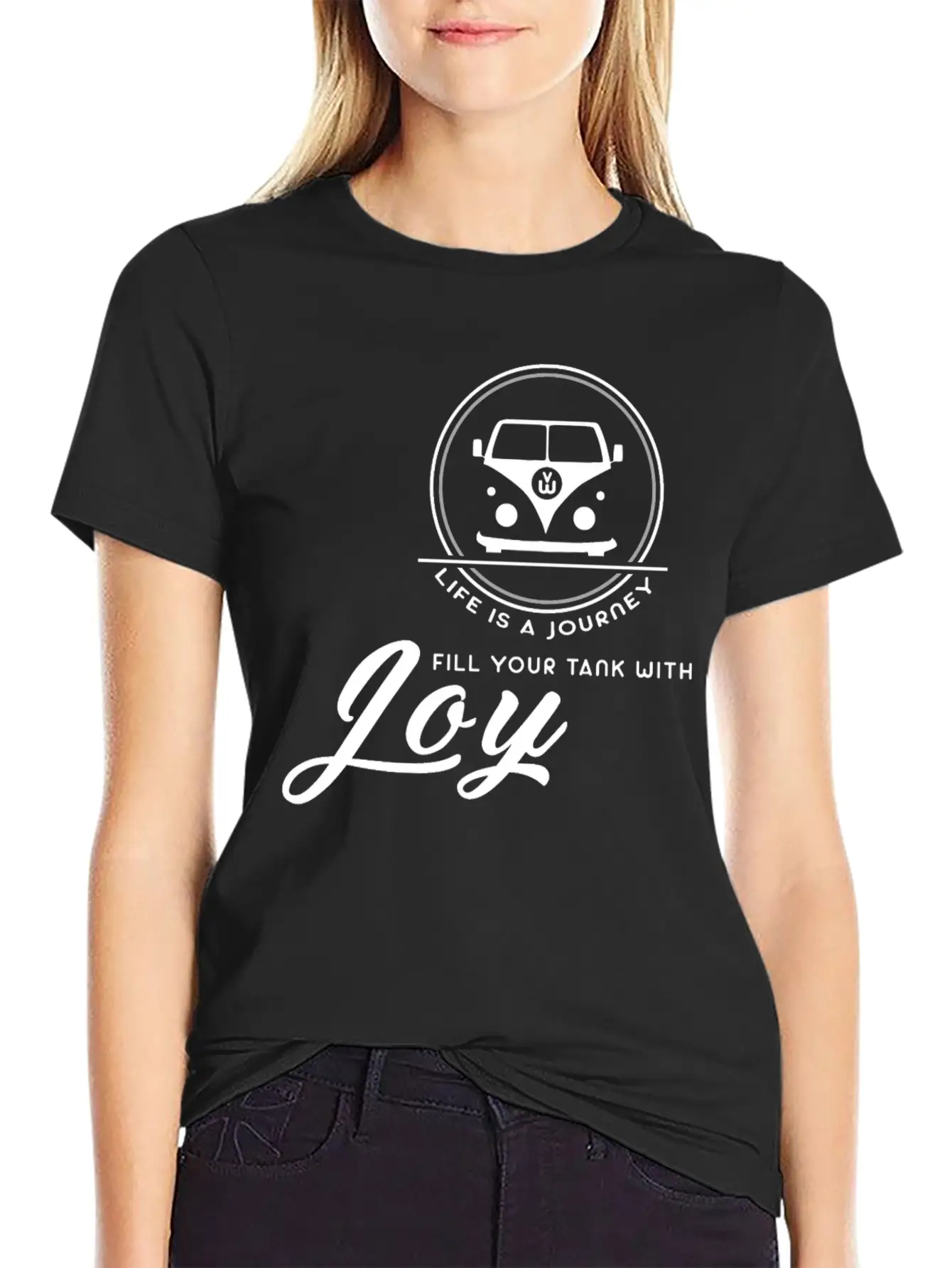 Life Is A Journey Fill Your Tank With Joy Stylish Everyday T-Shirt – Unisex Basic Cotton Tee