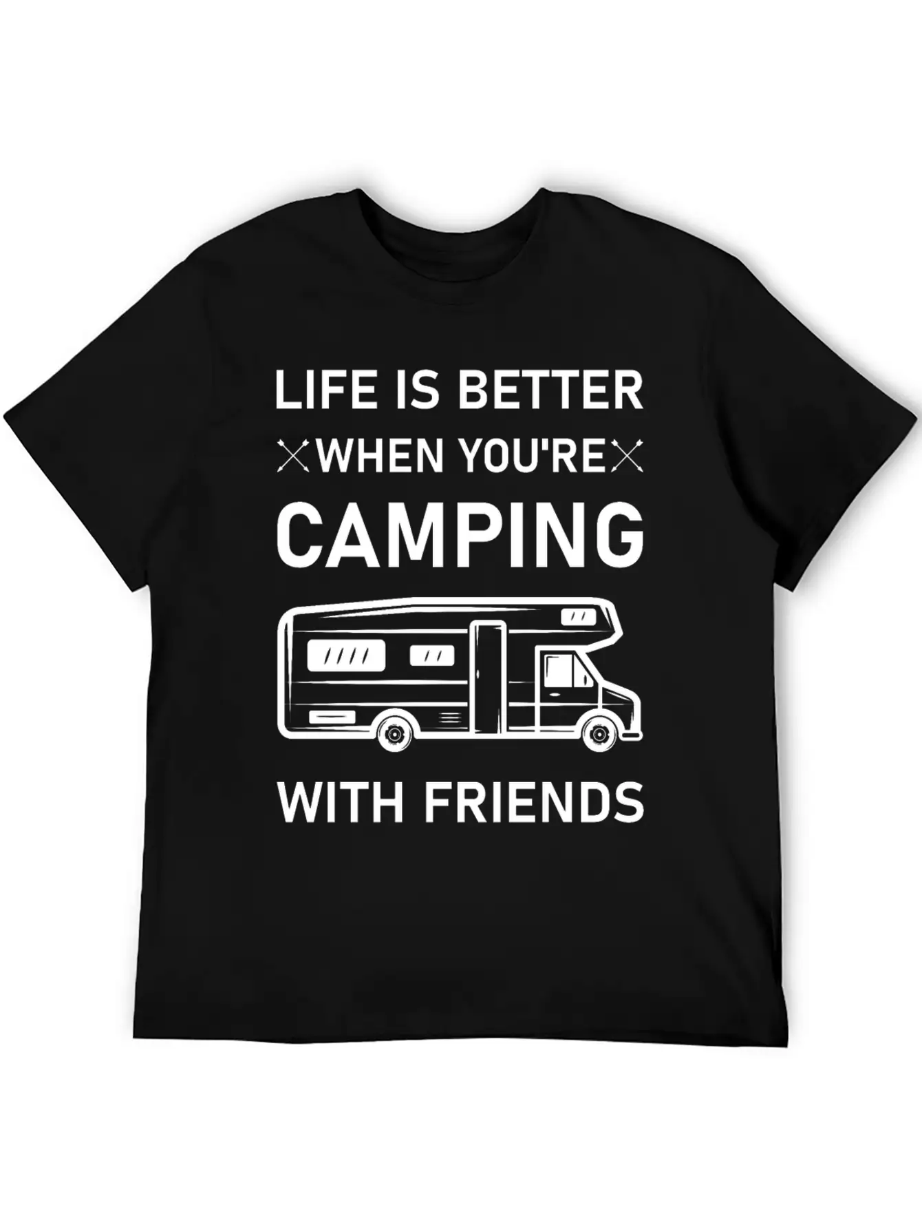 Life Is Better When You're Camping With Friends Relaxed Everyday Tee – Lightweight And Durable Cotton