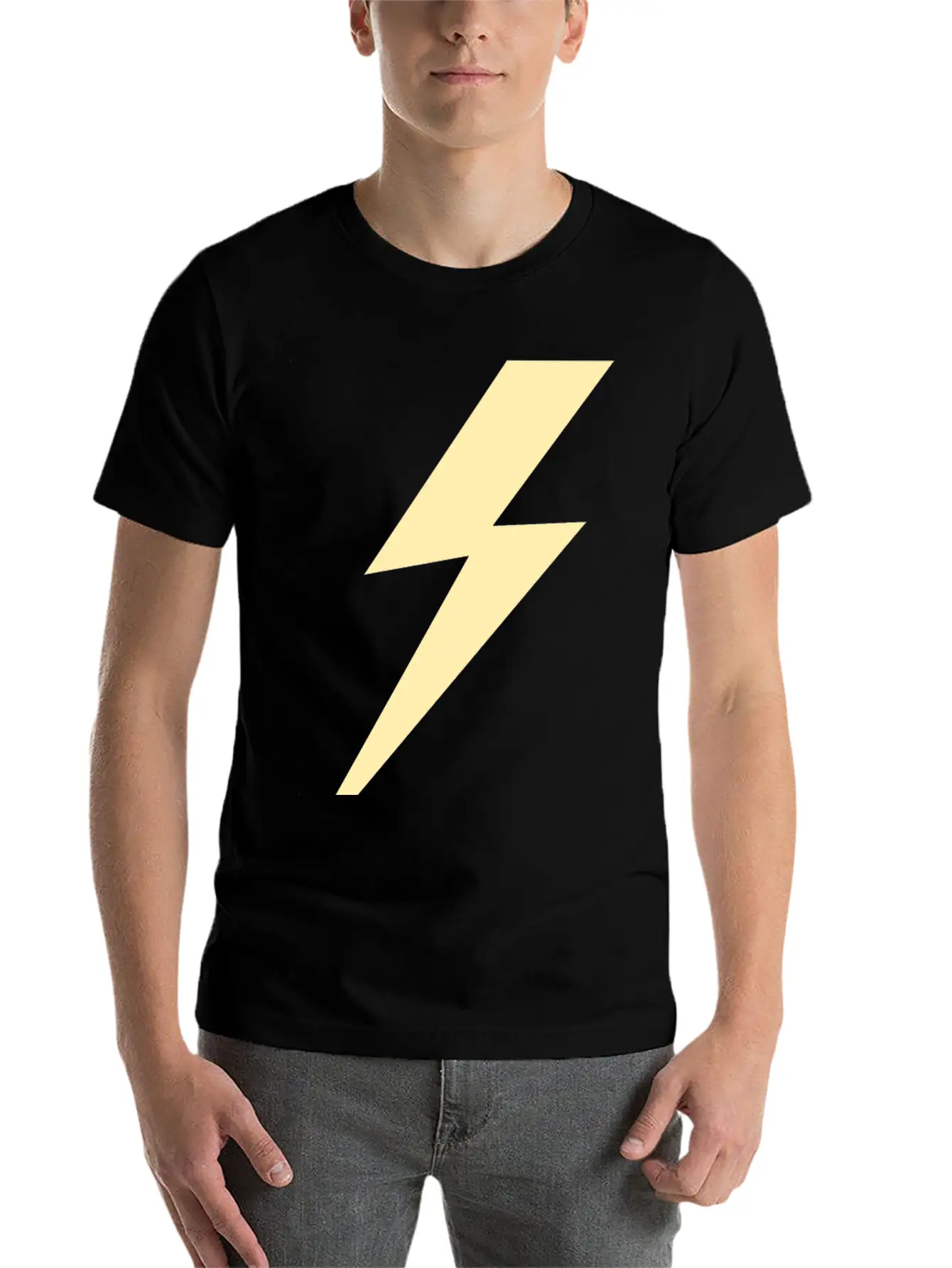 Lightning Lightweight Cotton T-Shirt – Daily Comfort Graphic Shirt
